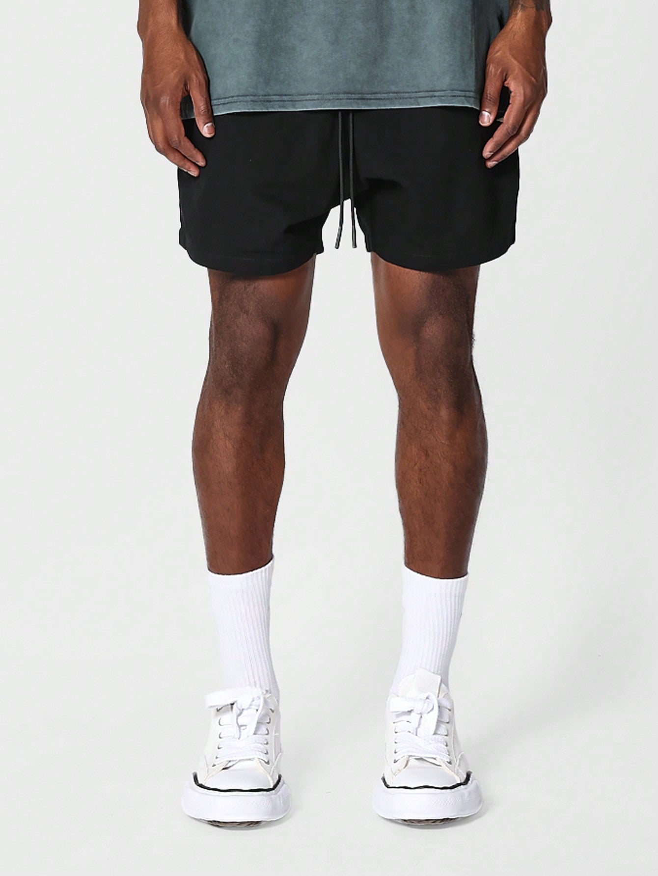 Regular Fit Essential Cotton Drop Crotch Short