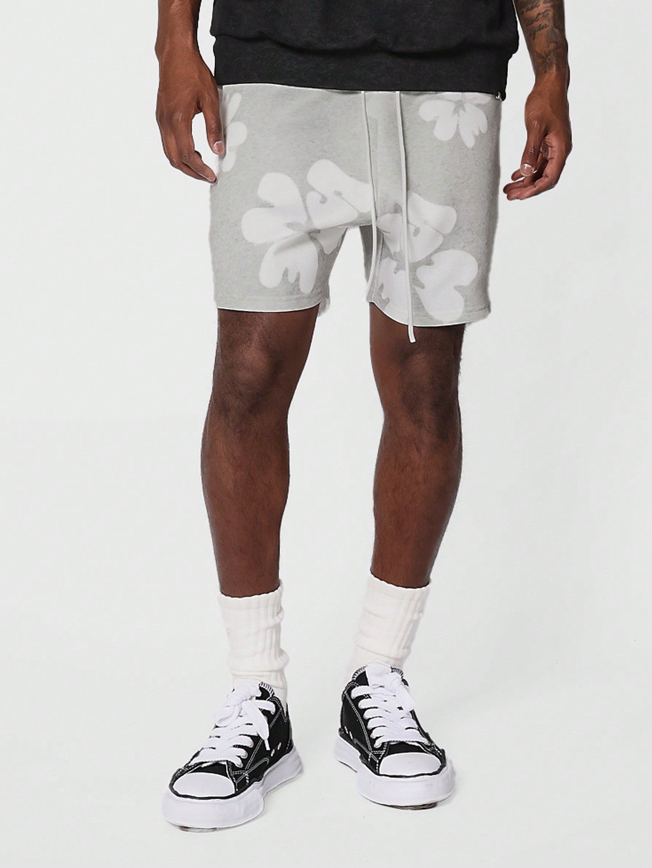 Drop Crotch Short With All Over Print