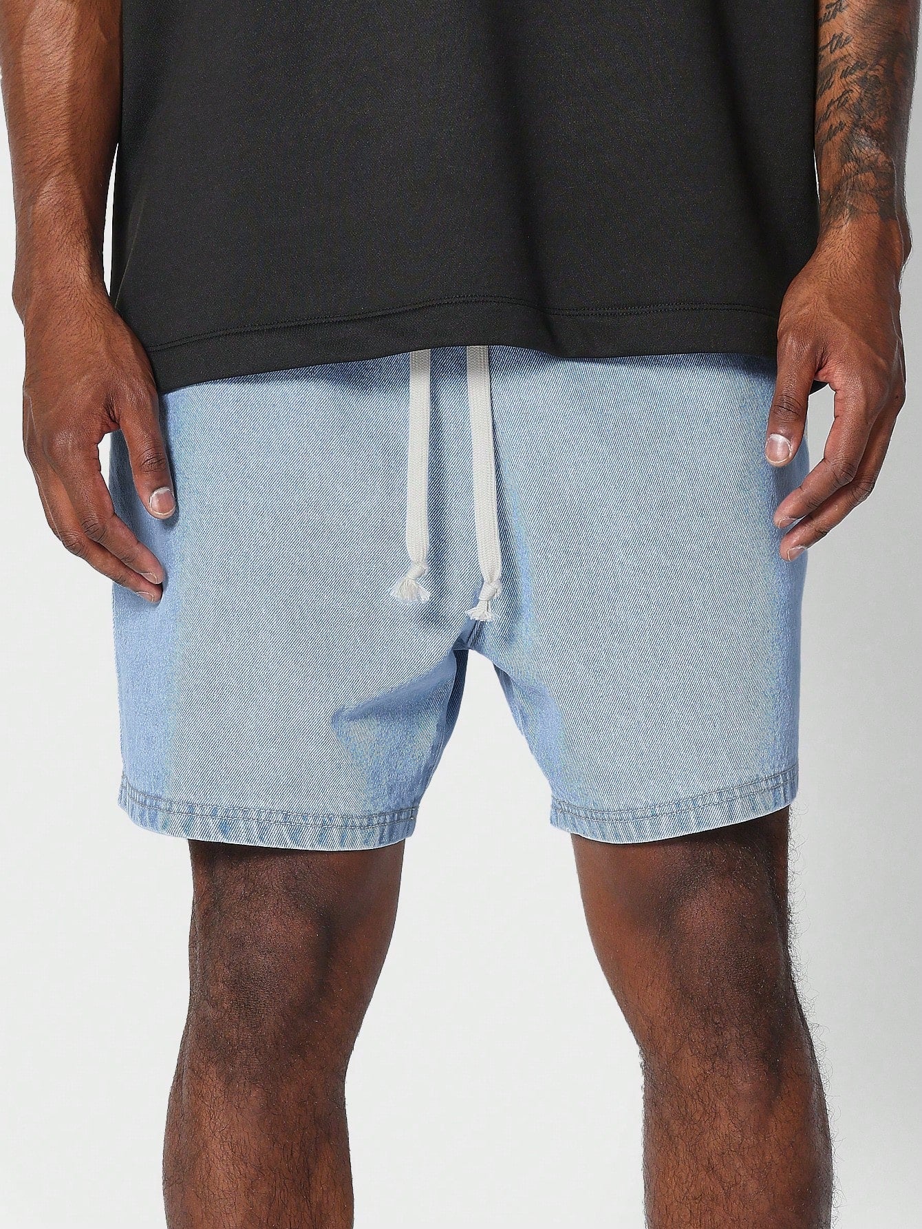 Drop Crotch Denim Short