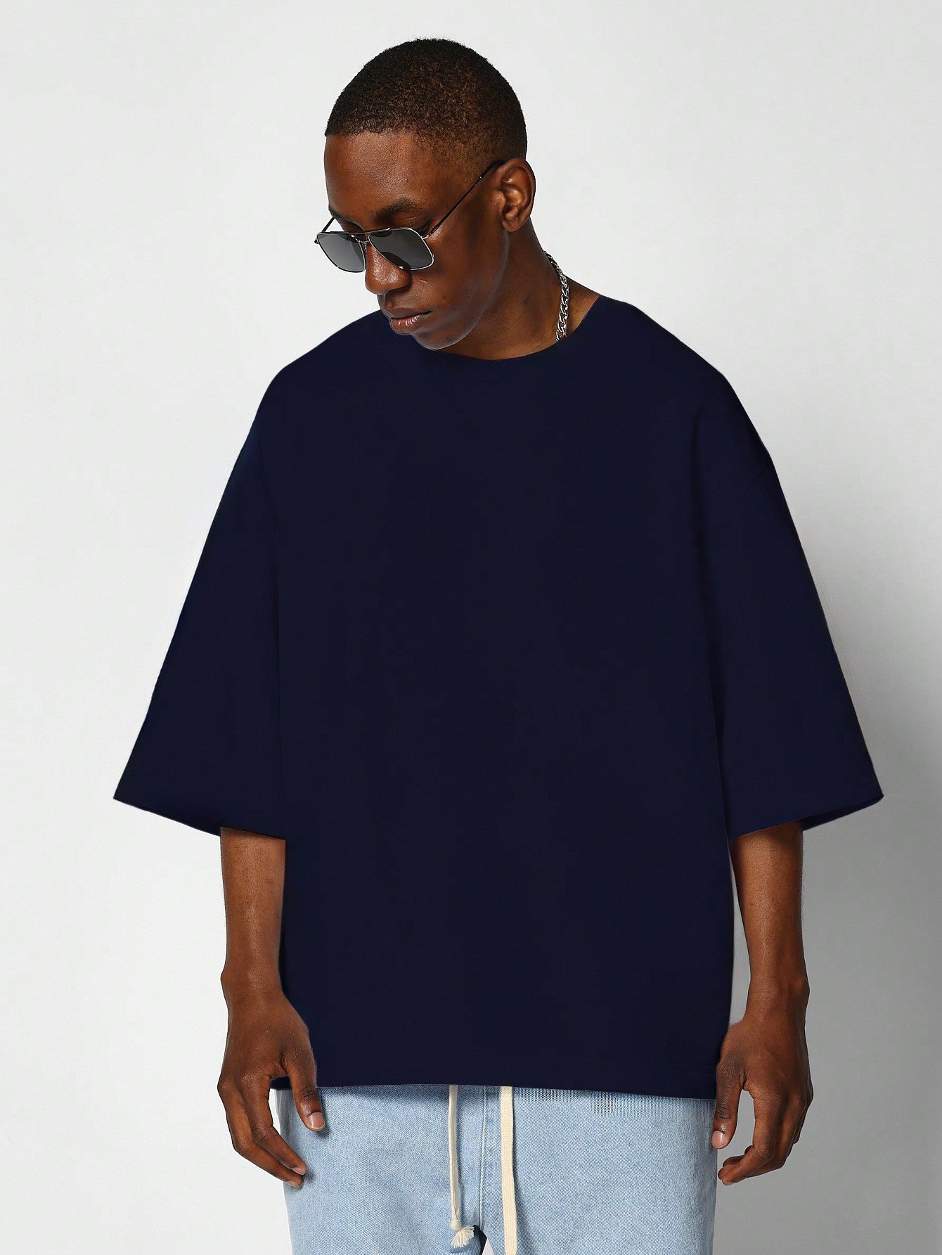Oversized Heavyweight Tee With Side Vent Hem College Ready