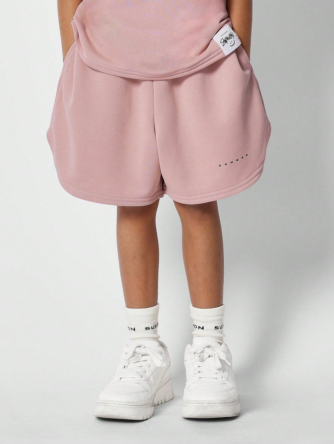 Kids Boxer Fit Toweling Curve Hem Short