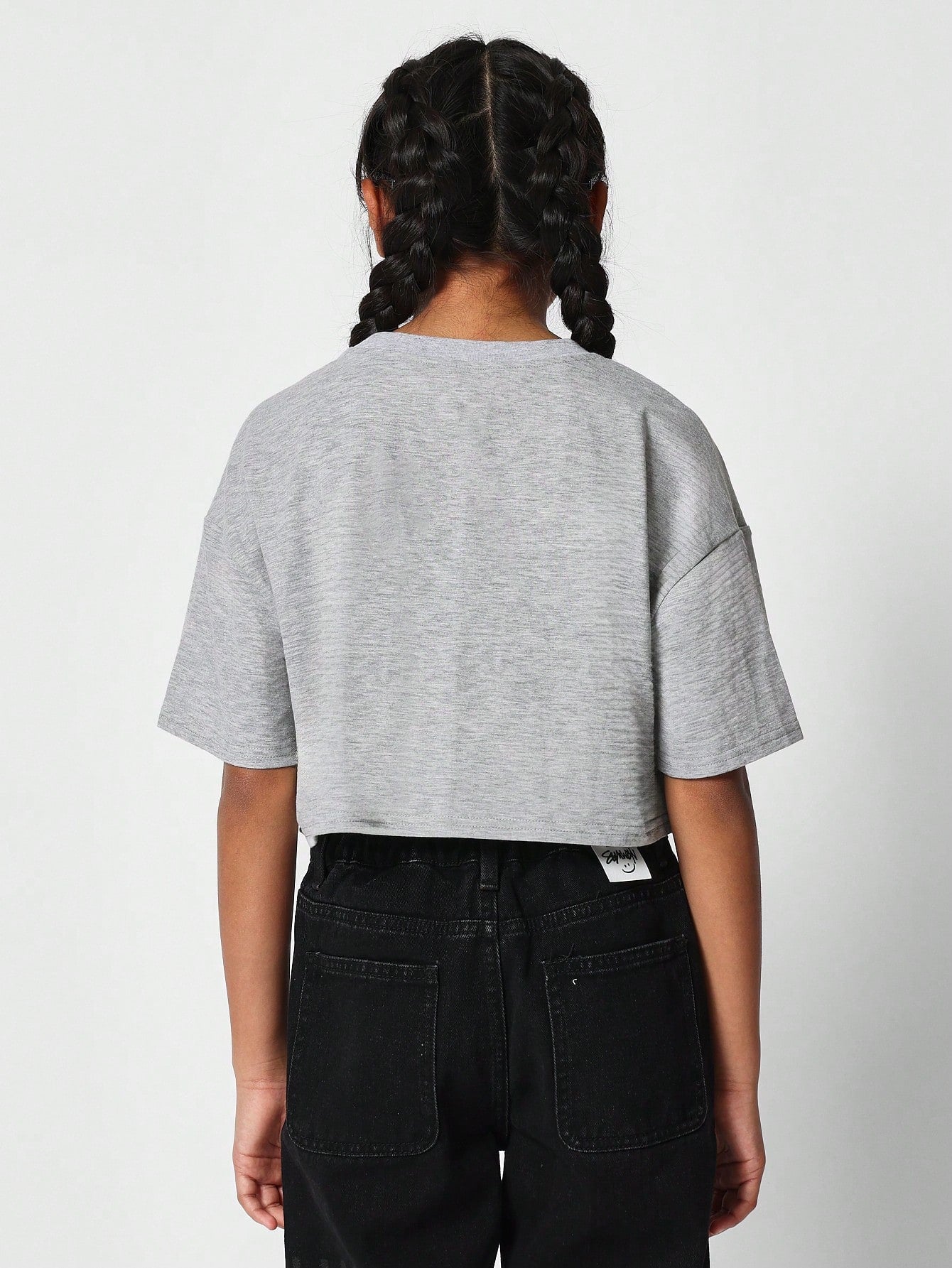 Tween Girl Crop Fit Essential Tee