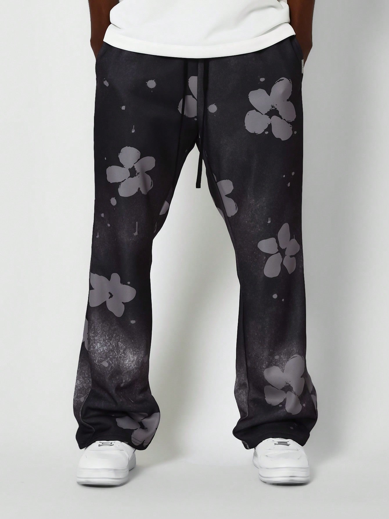 Flare Fit Jogger With All Over Print