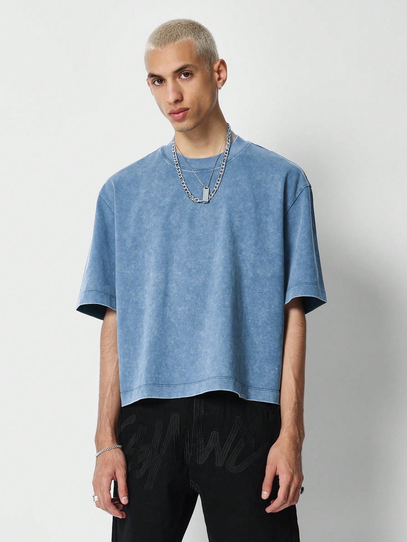 Loose Crop Fit Washed Tee