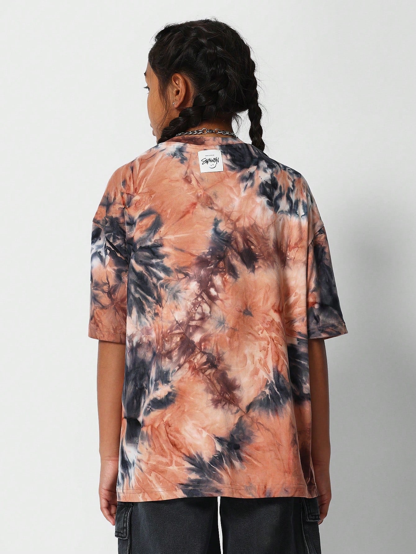 Kids Unisex Tee With All Over Tie-Dye Print