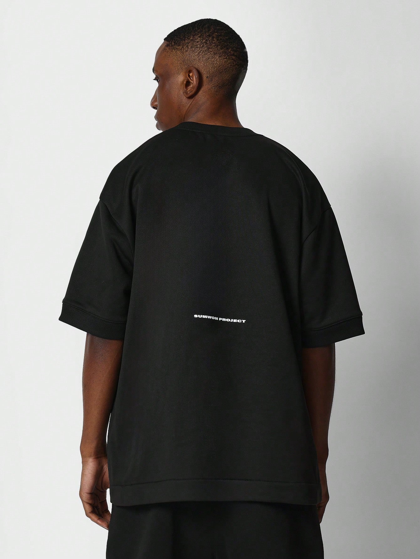 Oversized Fit Tee With Front And Back Graphic Print