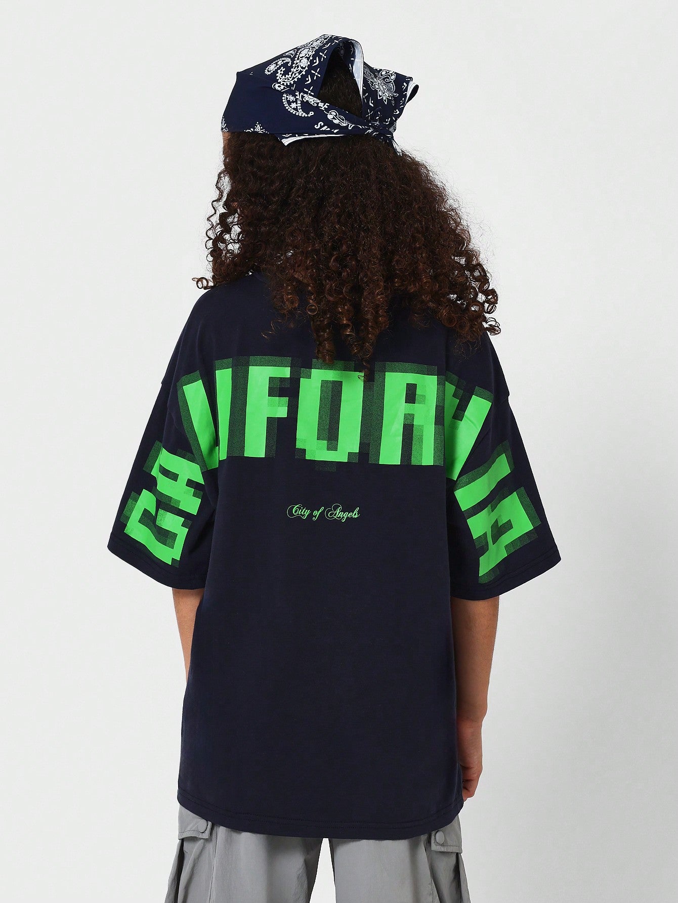 Kids Unisex Oversized Fit Tee With Back Print Back To School