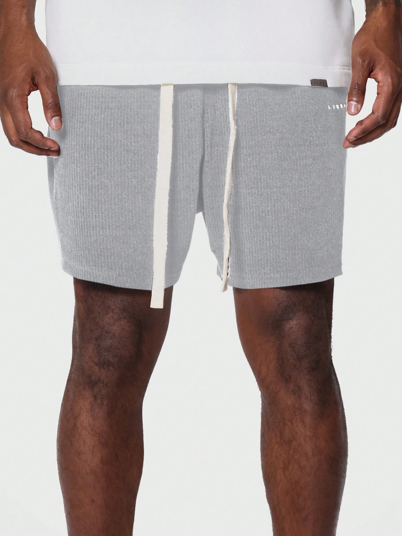 Textured Drop Crotch Short