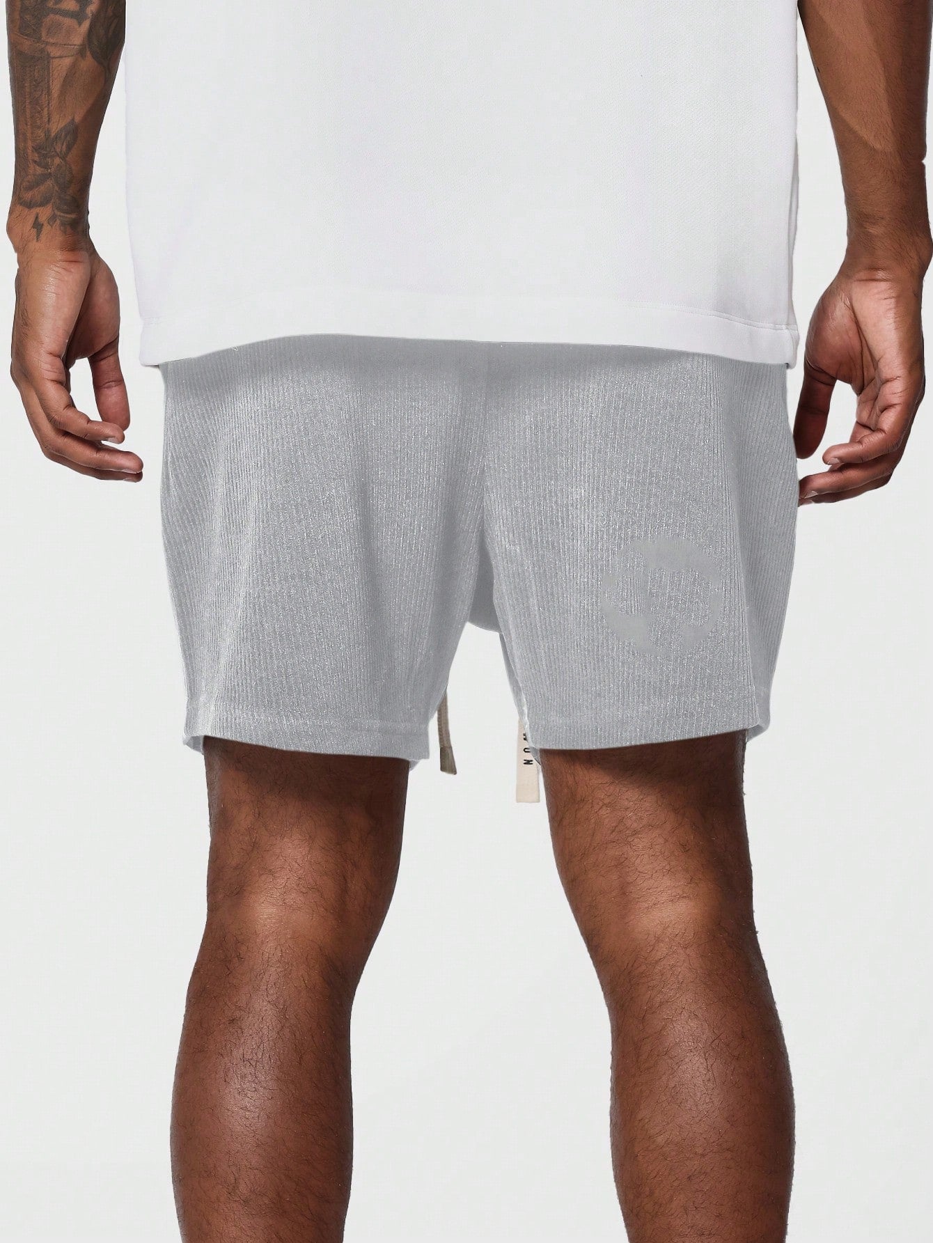 Textured Drop Crotch Short