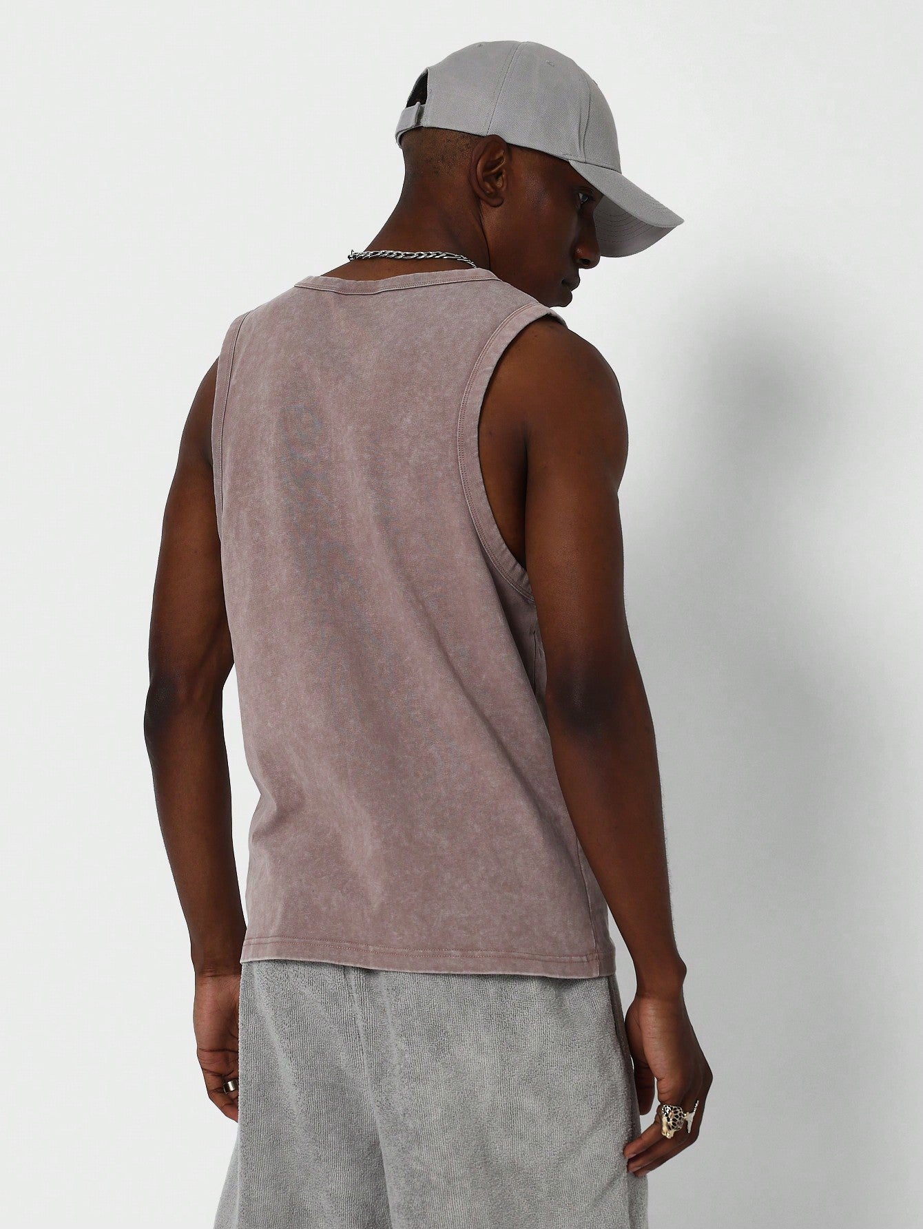 Regular Fit Essential Washed Tank Top