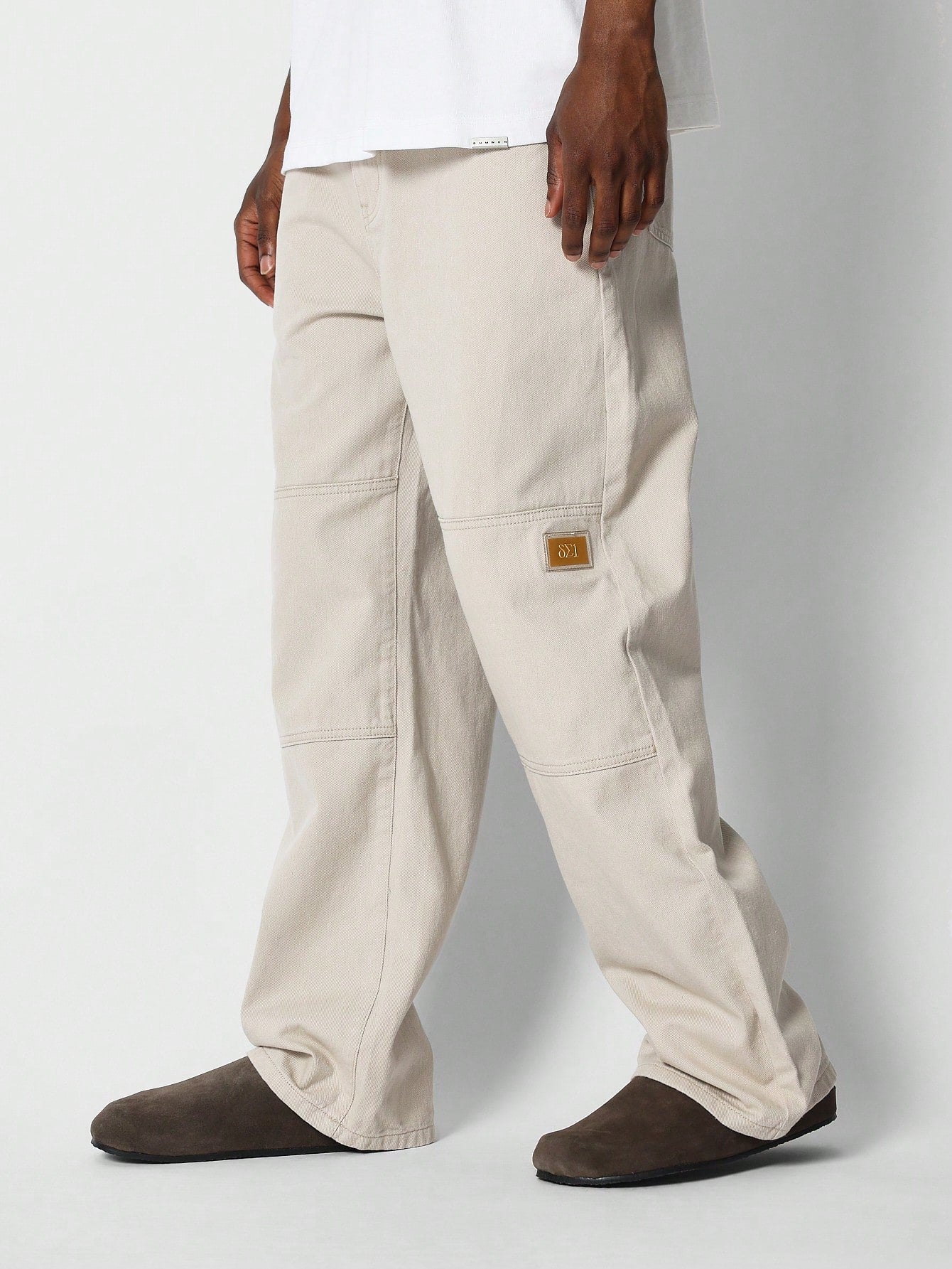 Loose Fit Pant With Knee Panel College Ready