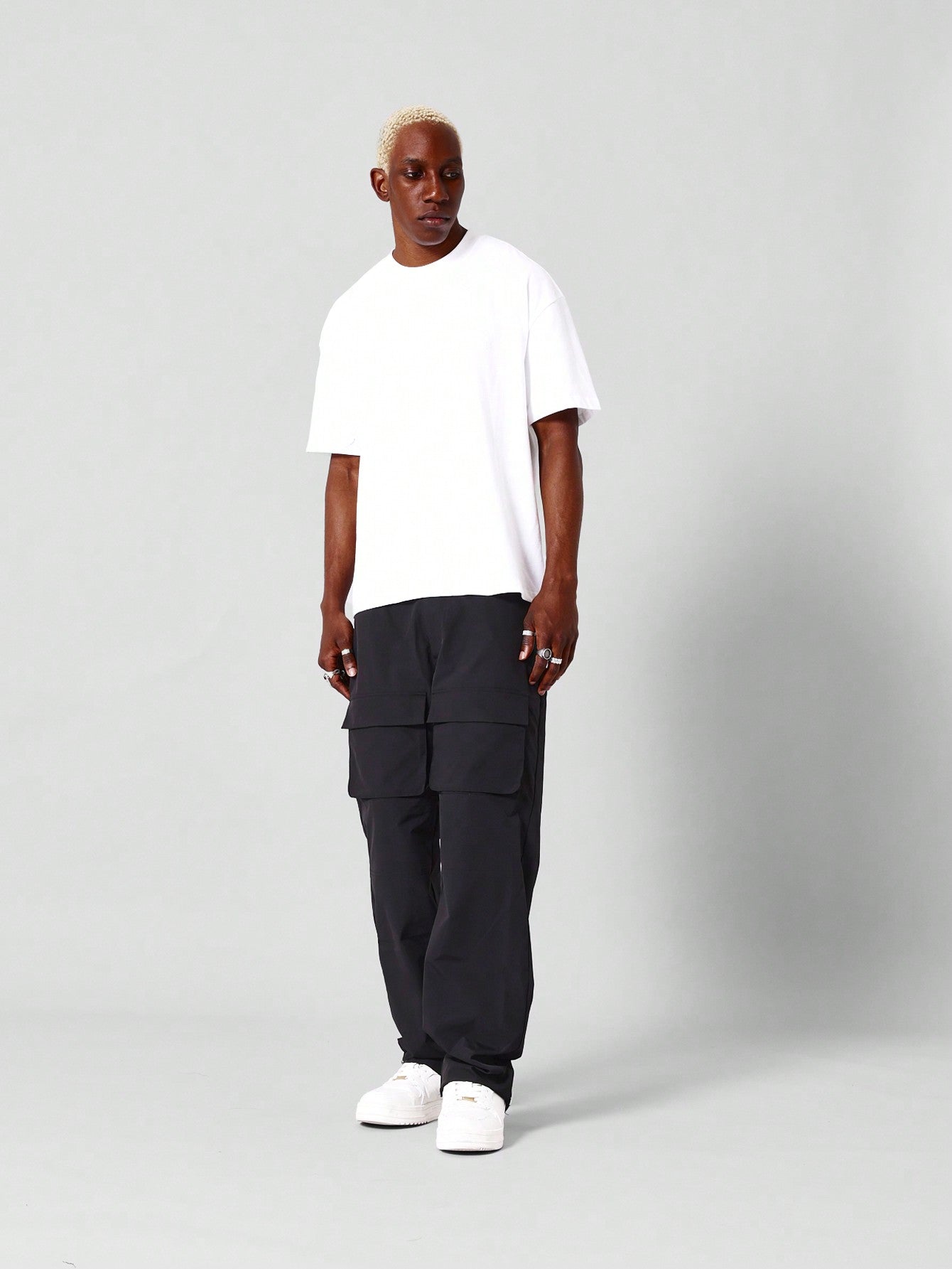 Straight Fit Nylon Cargo Trouser