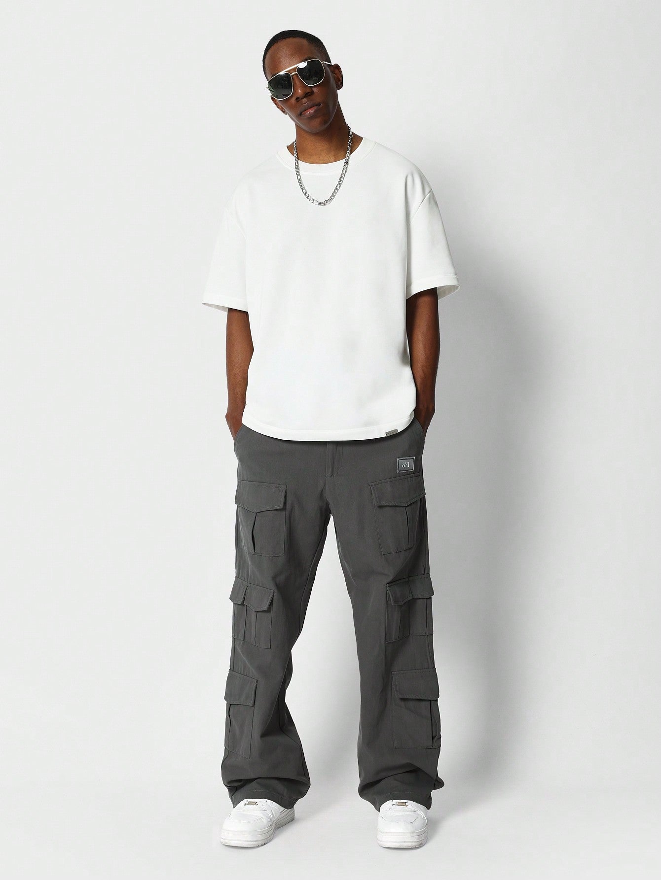 Straight Fit Cargo Trouser With Pocket College Ready