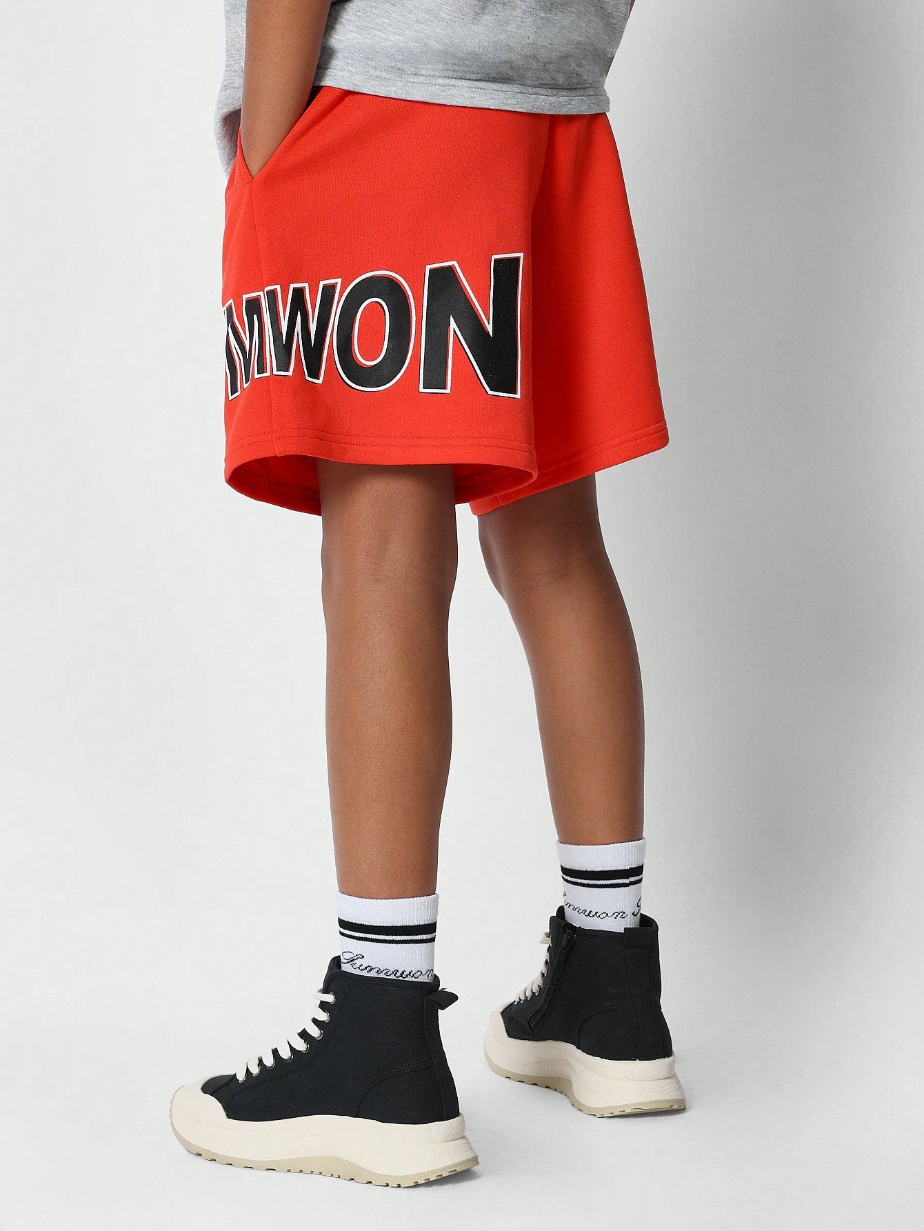 Kids Unisex Short With Wrap Around Print