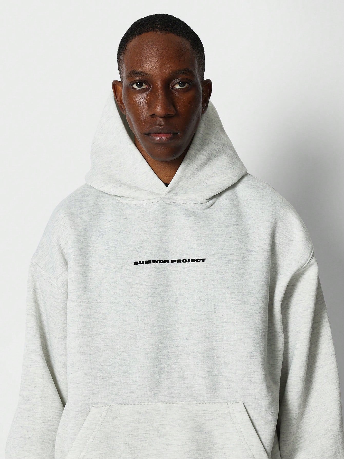 Regular Fit Overhead Hoodie With Back Number Graphic Print