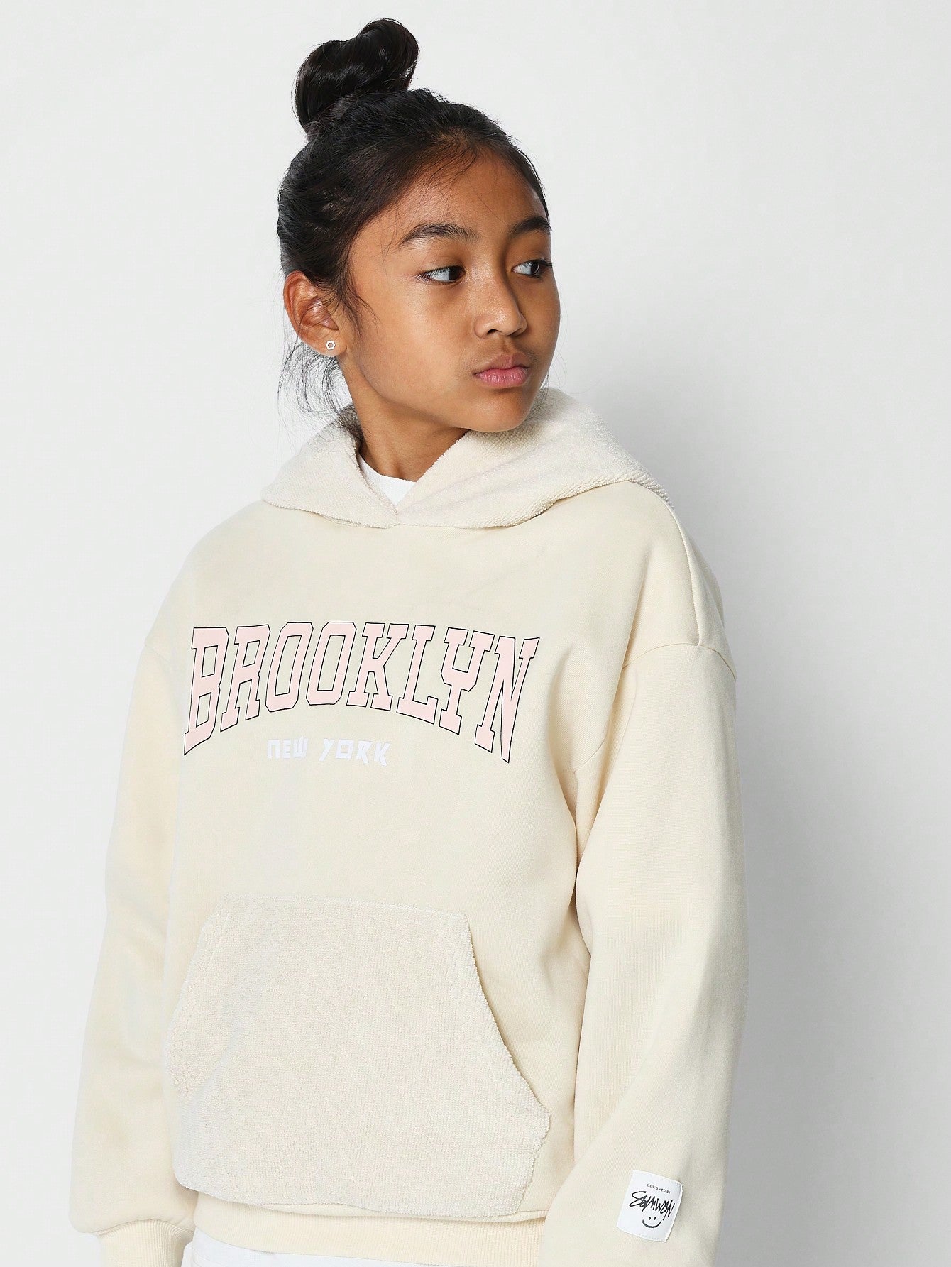 Tween Girls Overhead Hoodie With Print