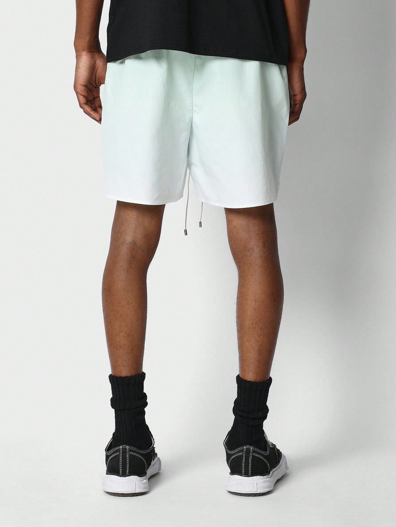 Nylon Ombre Short With Front Graphic