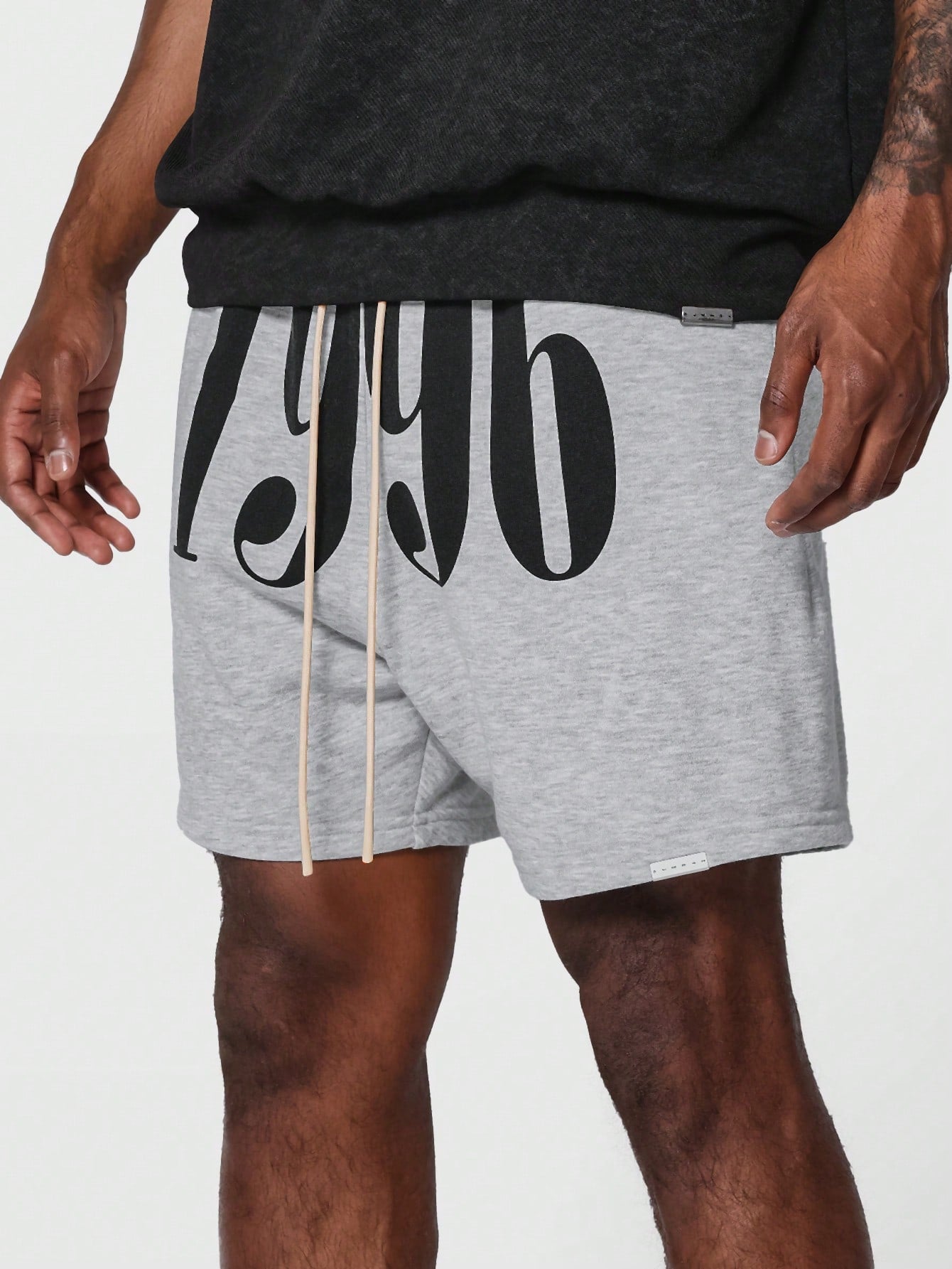 Drop crotch jogger shorts fashion