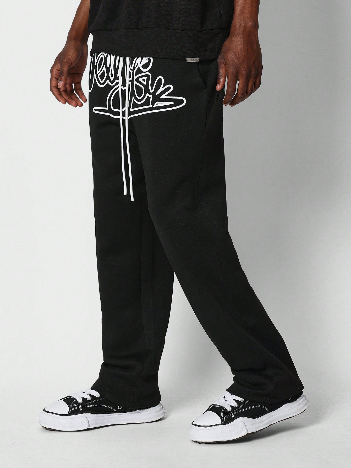 Drop Crotch Jogger Pant With Front Graphic