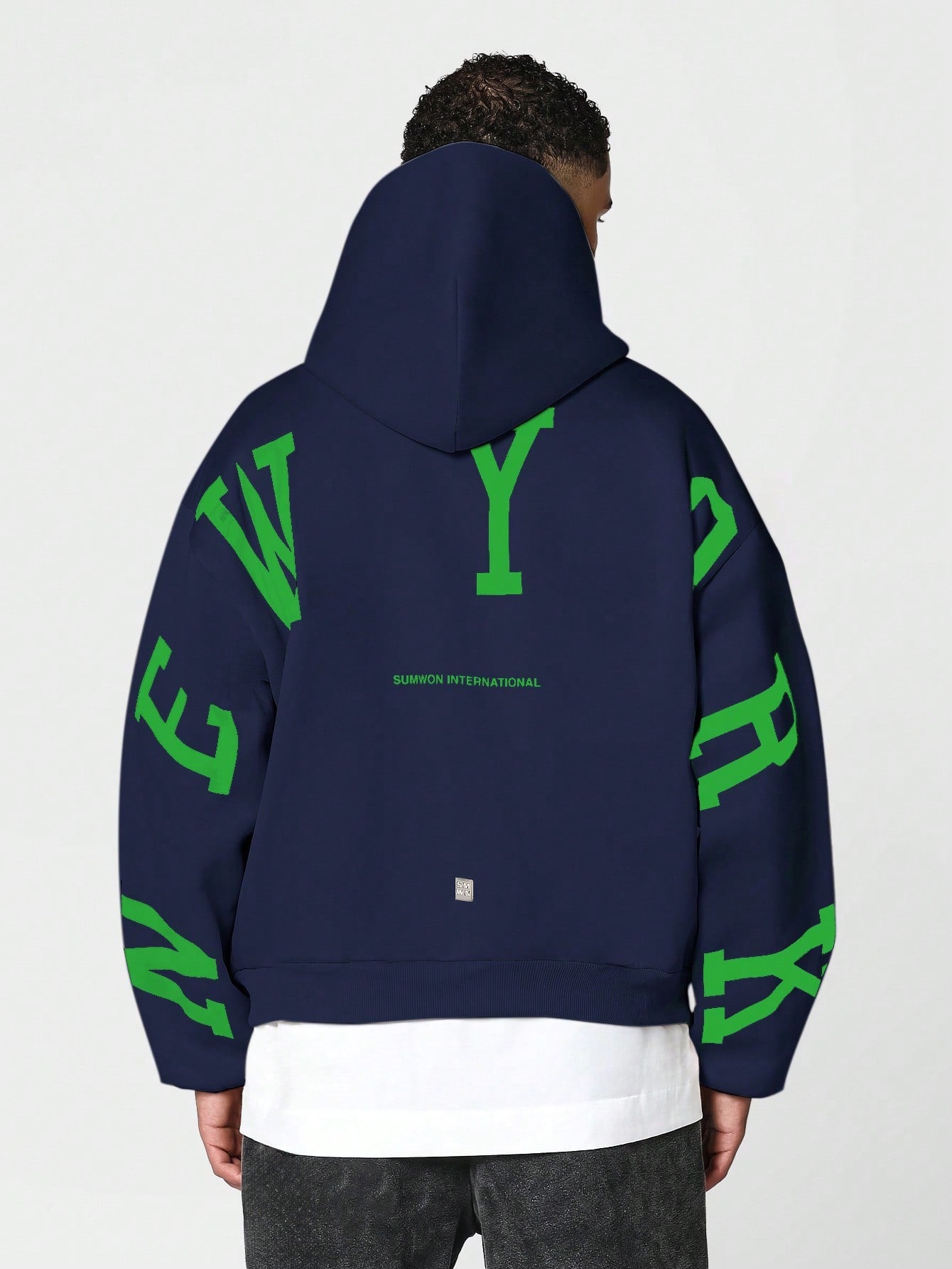 Overhead Hoodie With Back New York Graphic Print