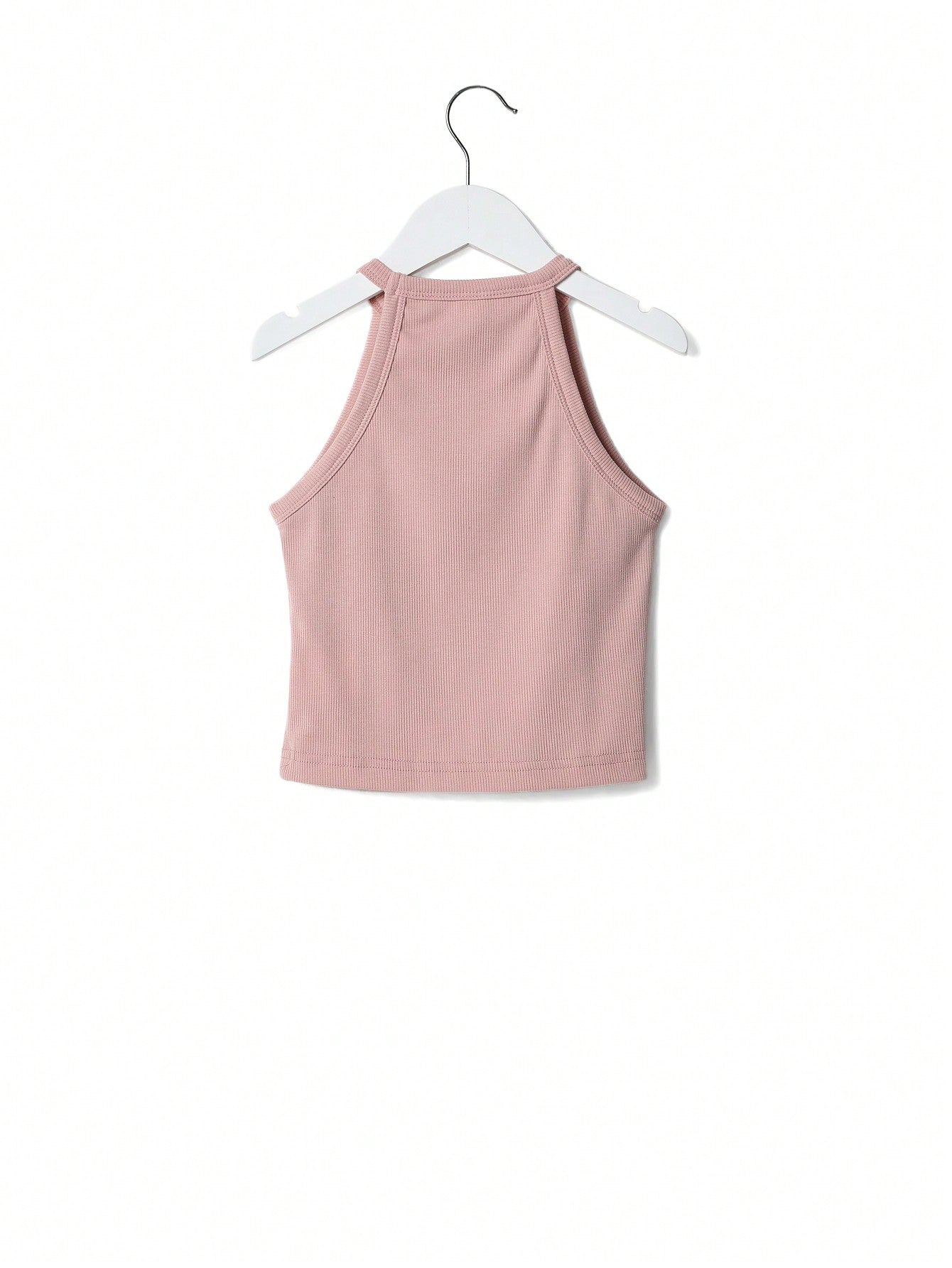 Kids Ribbed Tank Top With Embroidery Back To School