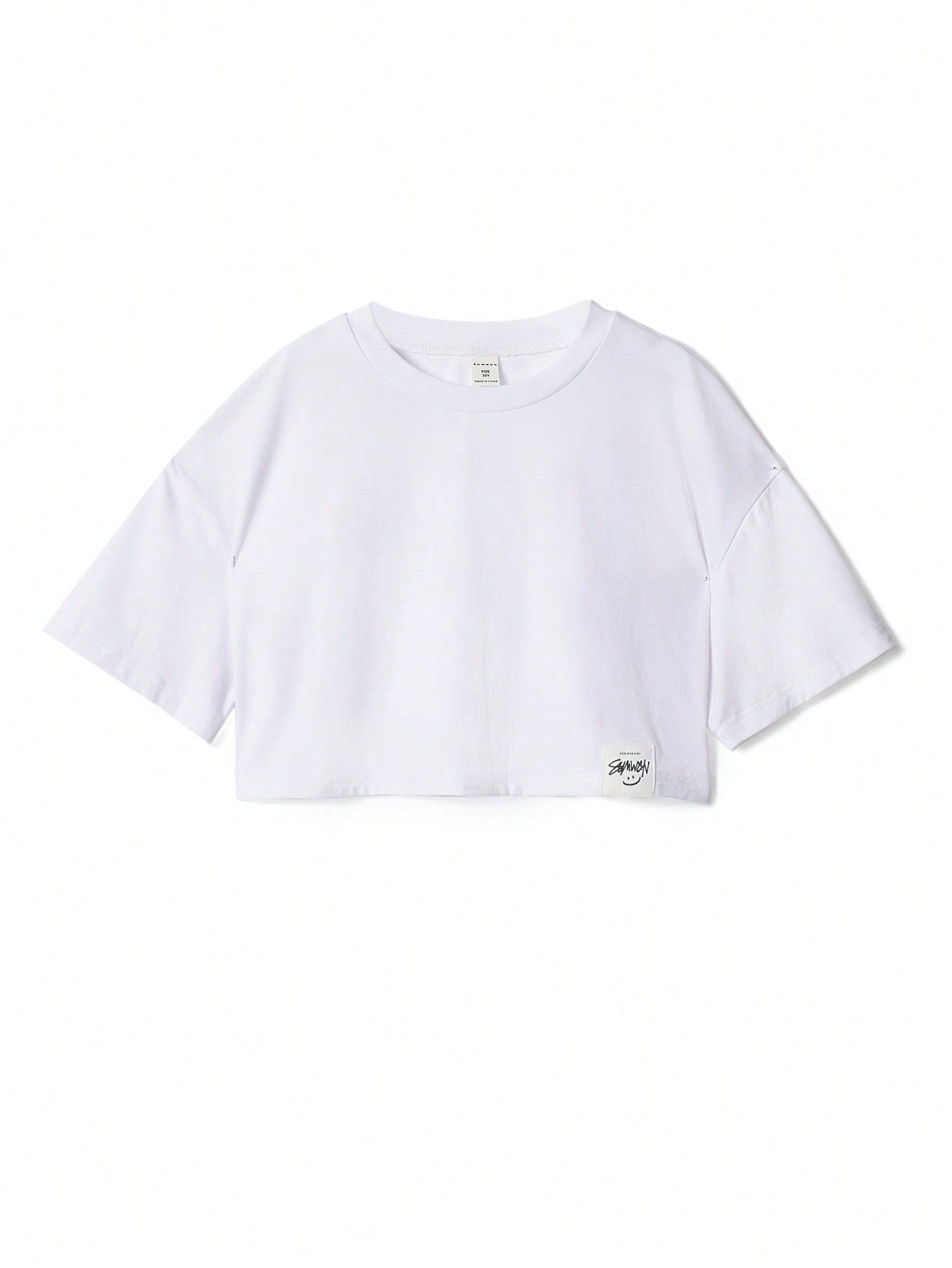 Tween Girl Crop Fit Essential Tee