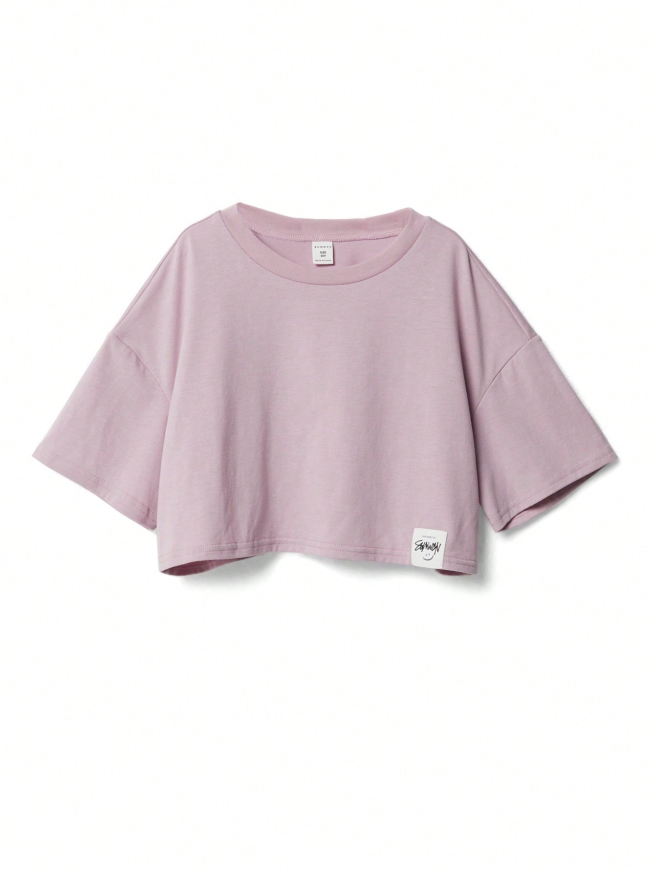 Tween Girl Crop Fit Essential Tee