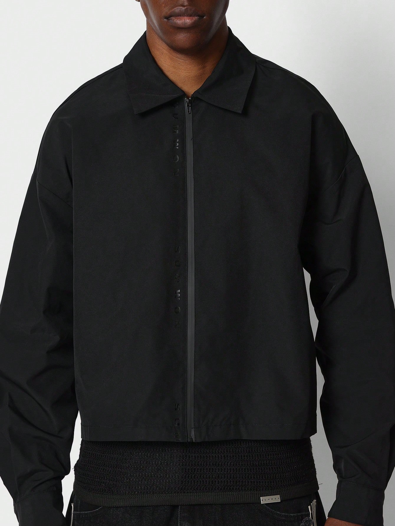 Nylon Zip Through Shirt