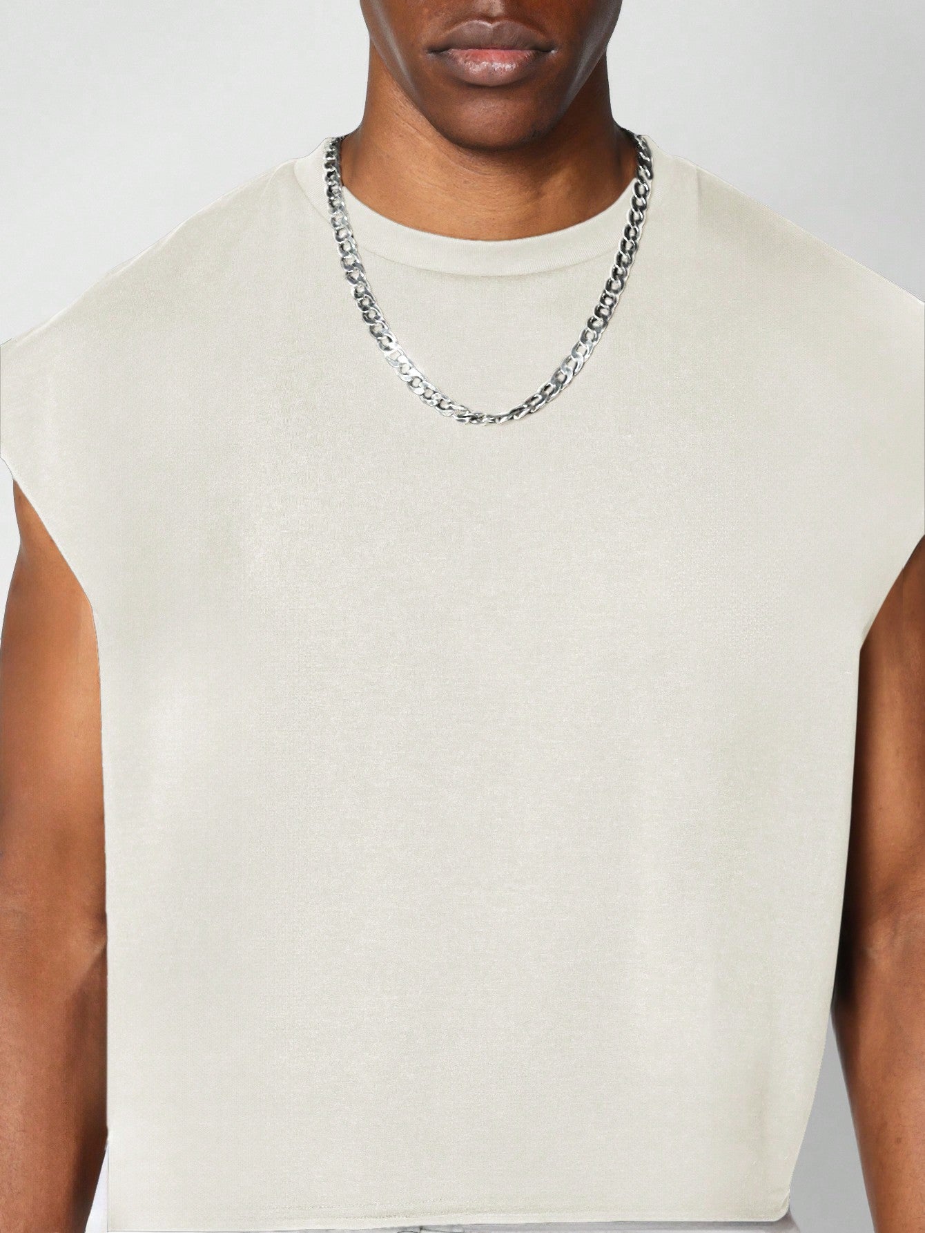 Boxy Raw Edge Crop Essential Tank