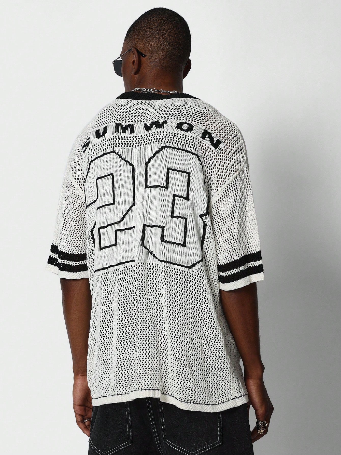 Oversized Fit Mesh Hockey Tee