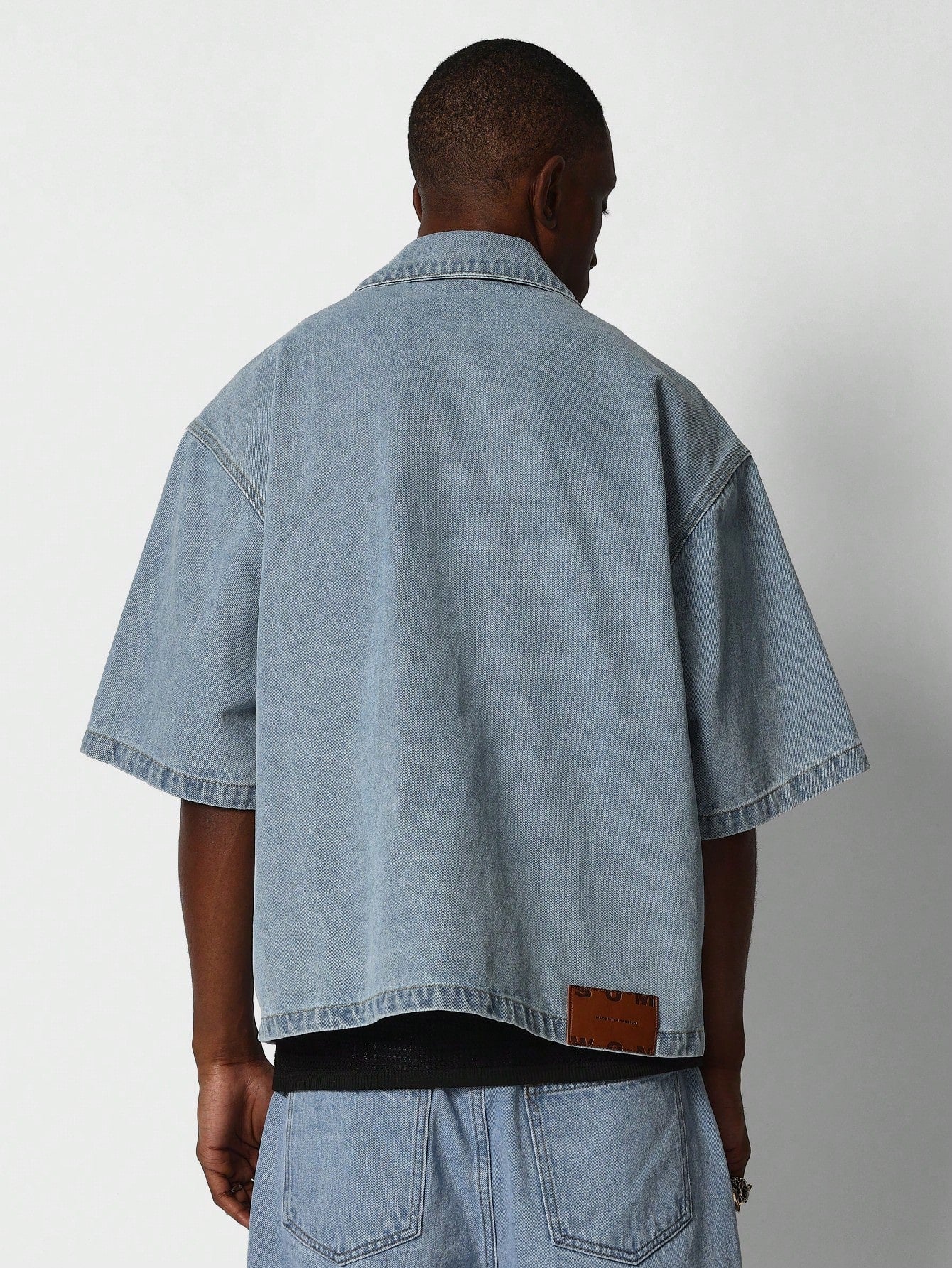 Boxy Fit Denim Shirt