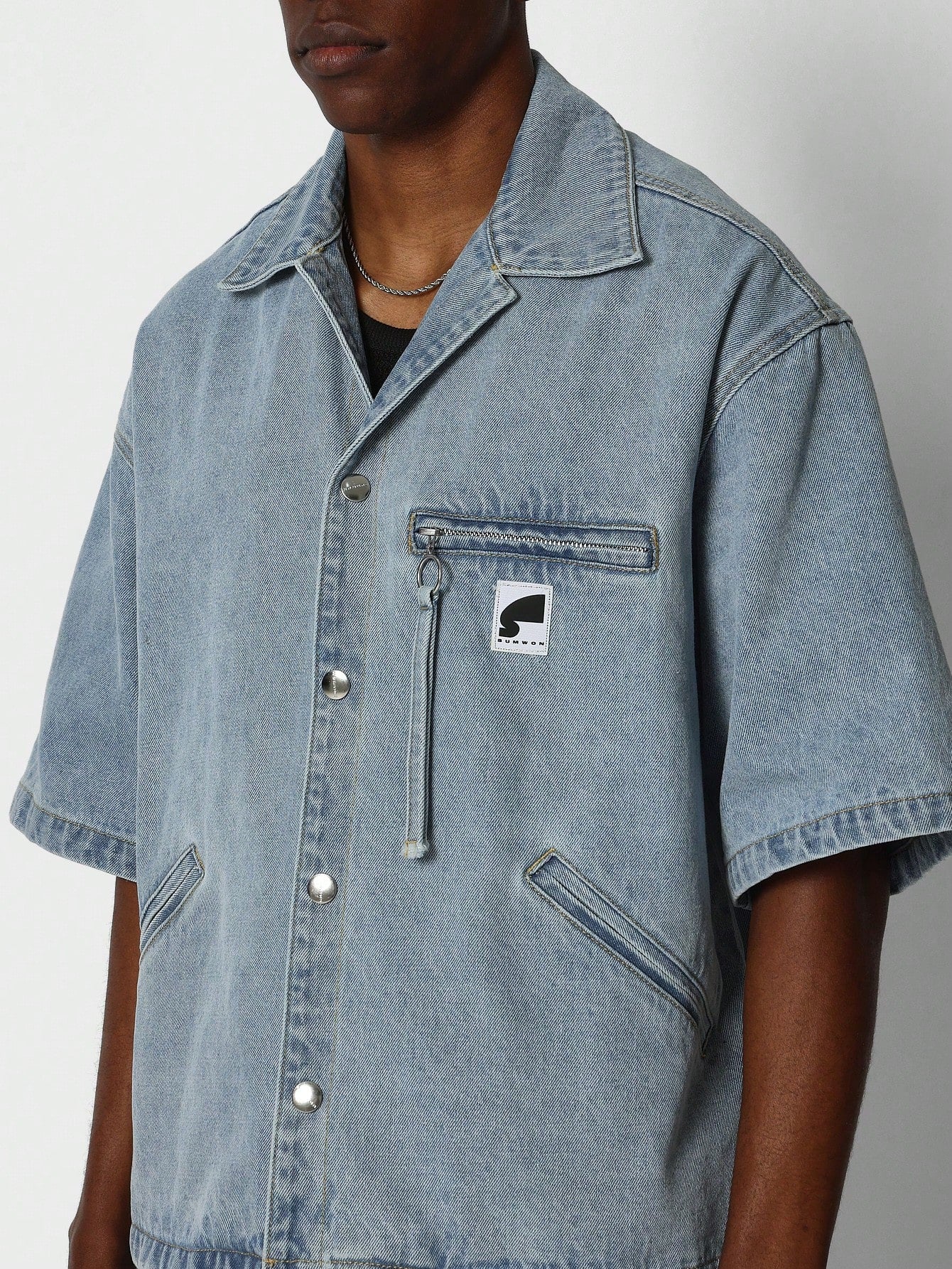 Boxy Fit Denim Shirt