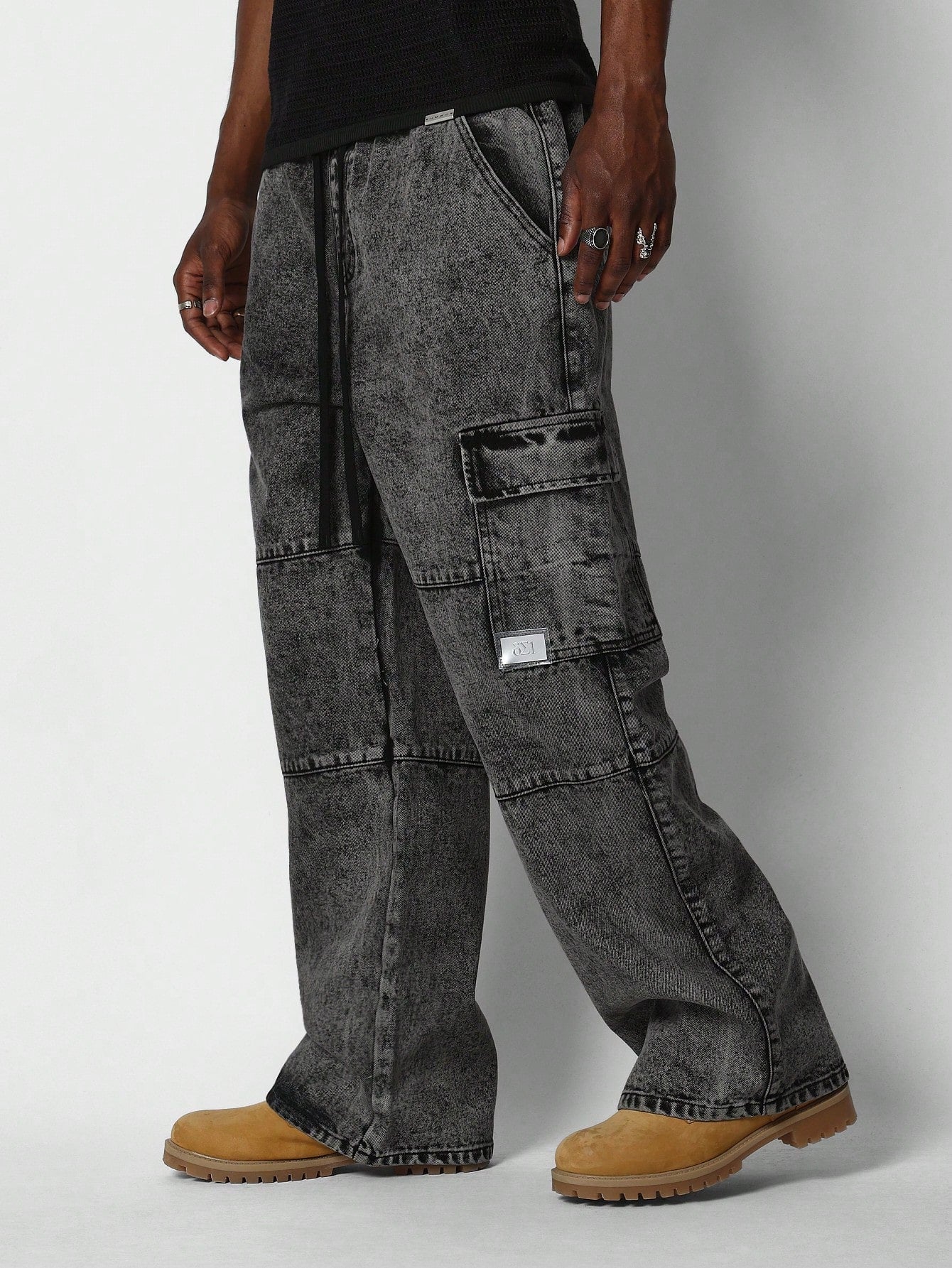 Pull On Cargo Jean With Drawcords