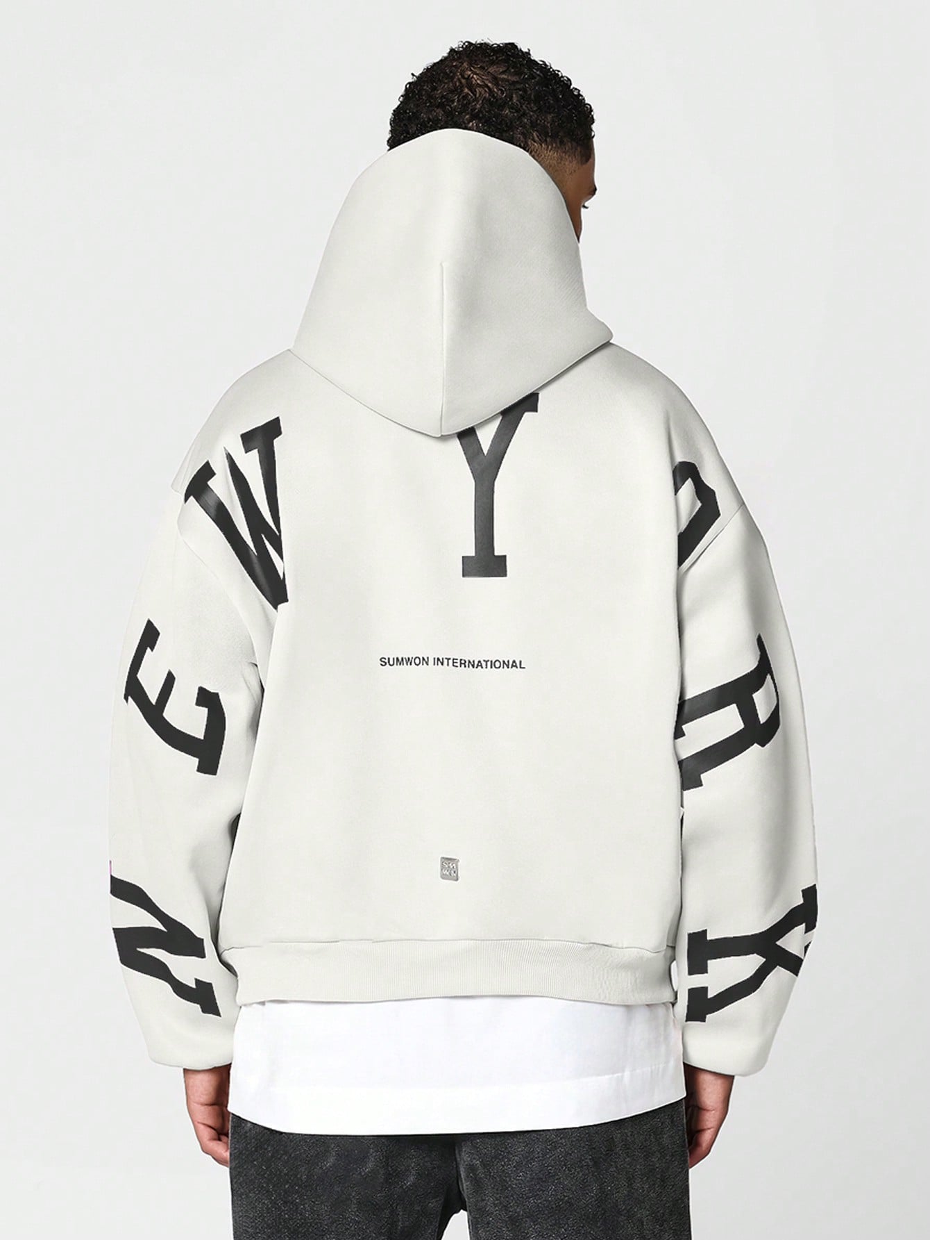 Overhead Hoodie With Back New York Graphic Print College Ready