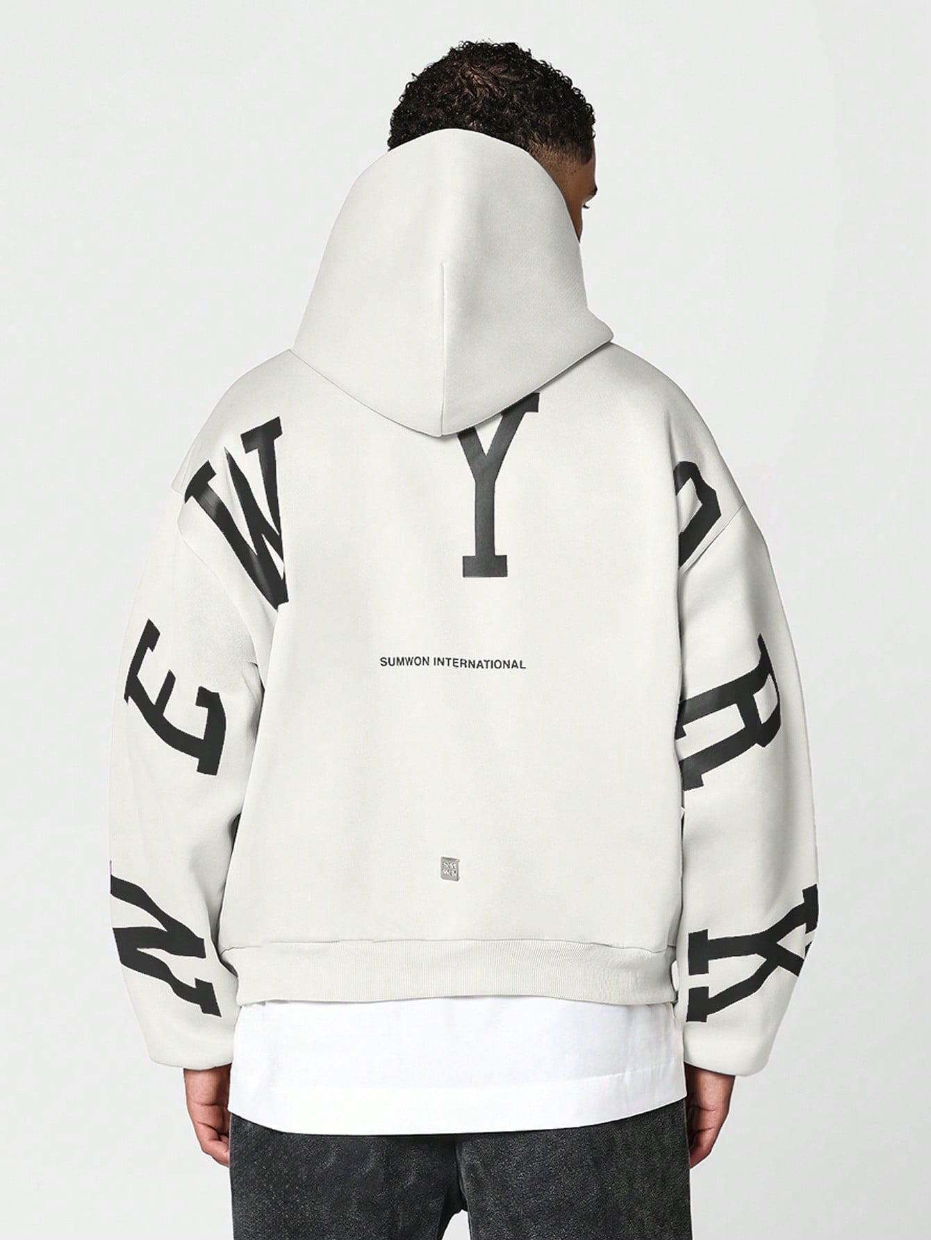 Overhead Hoodie With Back New York Graphic Print