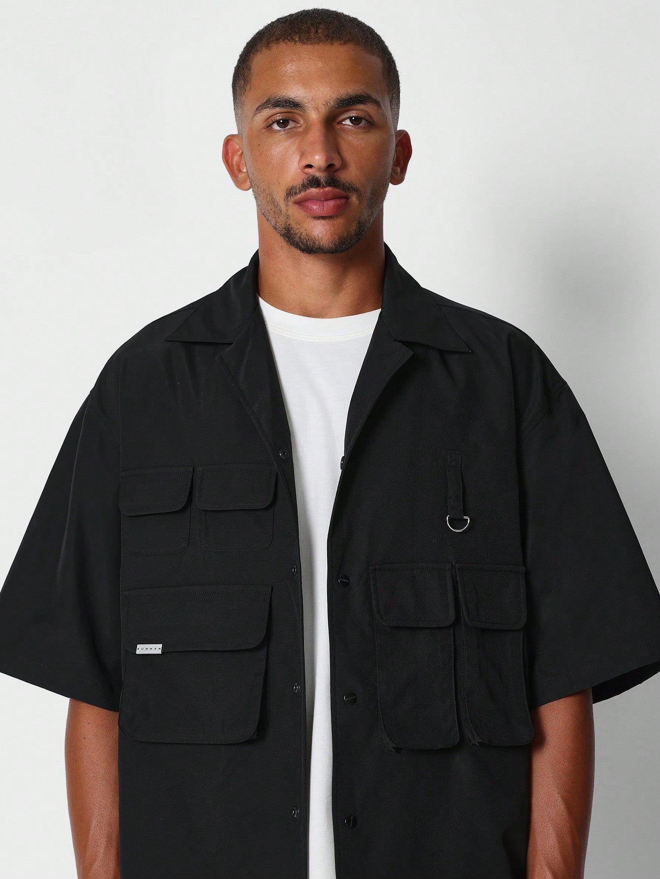 Boxy Fit Nylon Utility Shirt