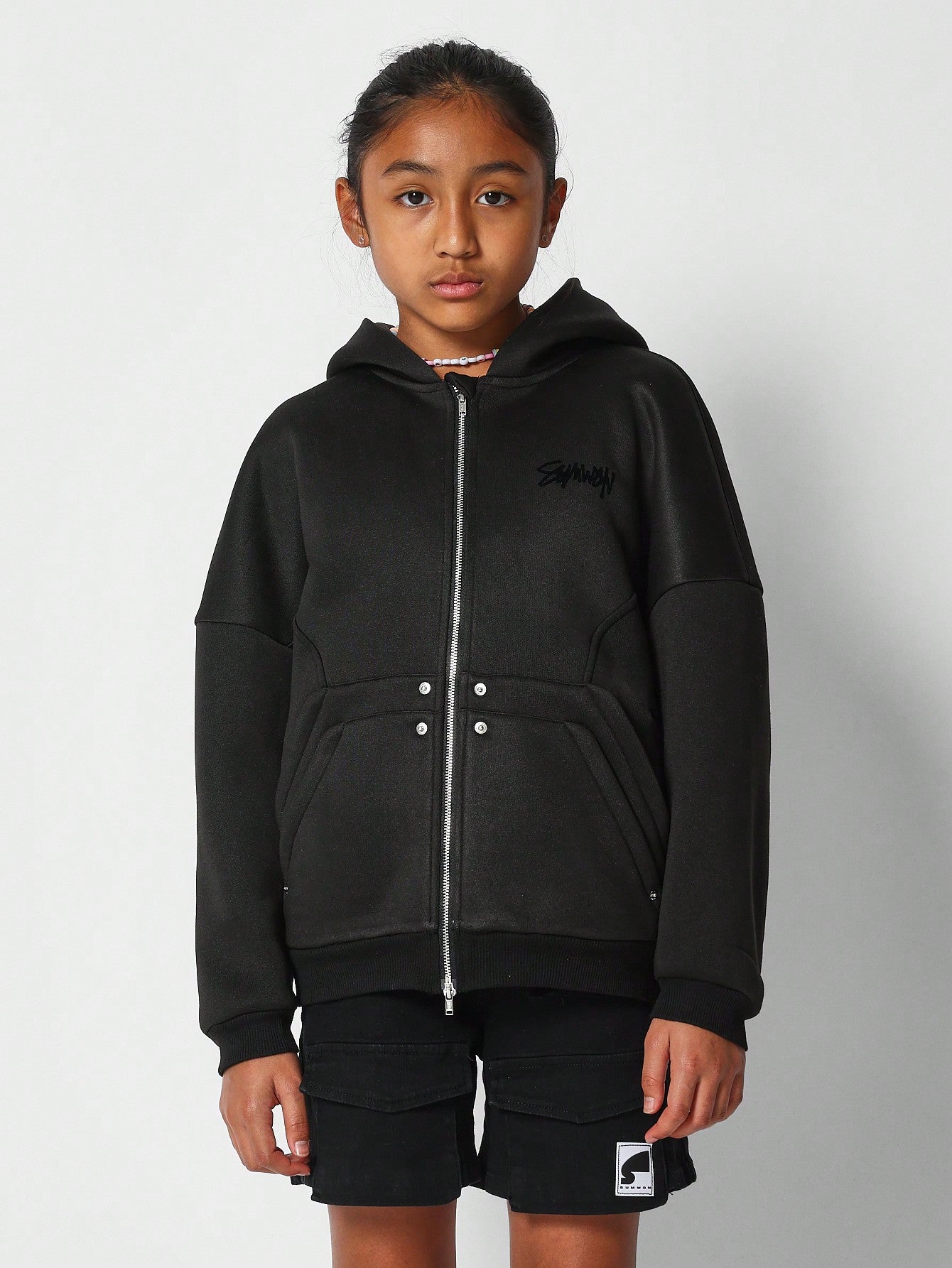 Tween Girls Zip Through Hoodie