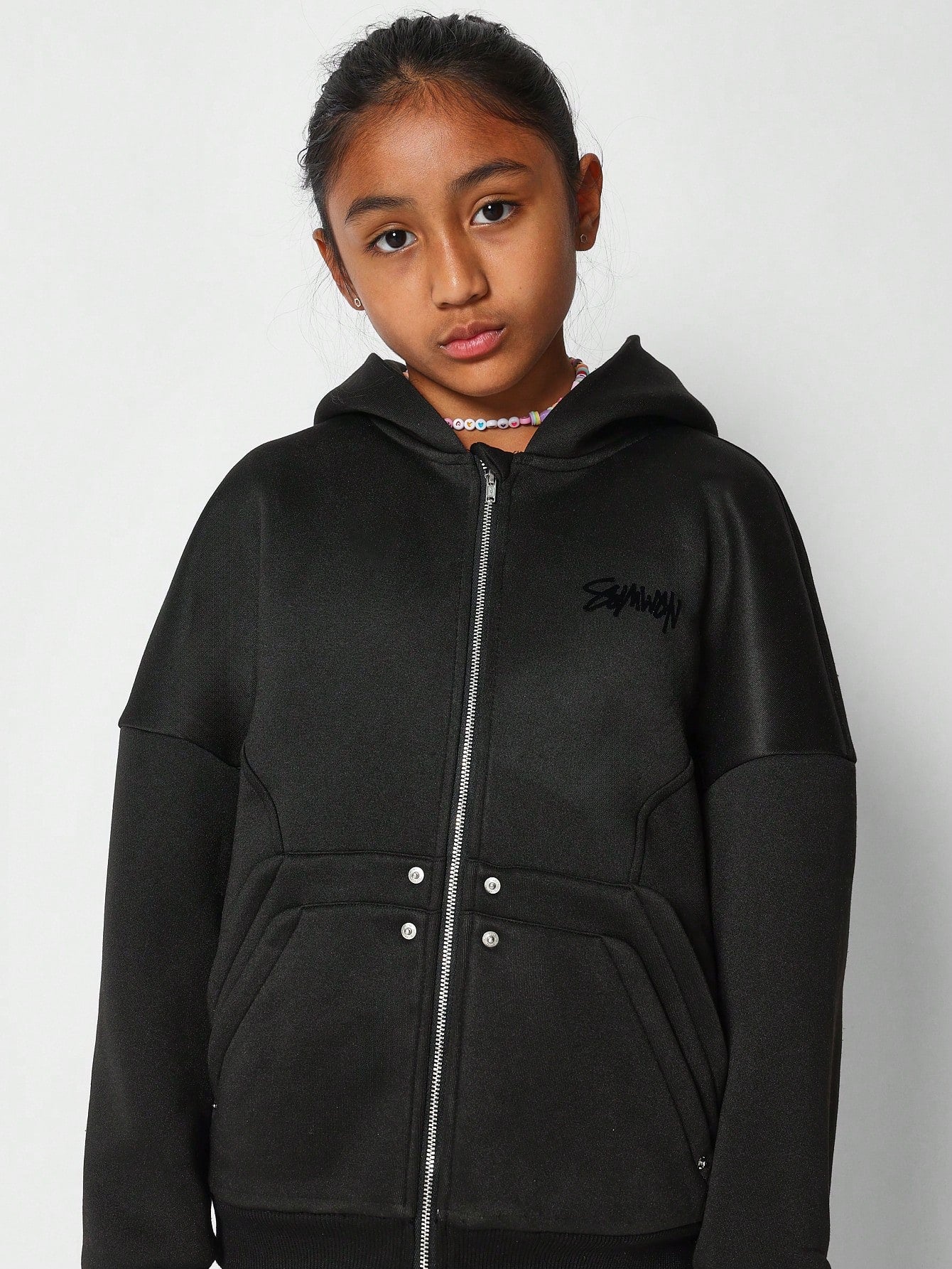 Tween Girls Zip Through Hoodie