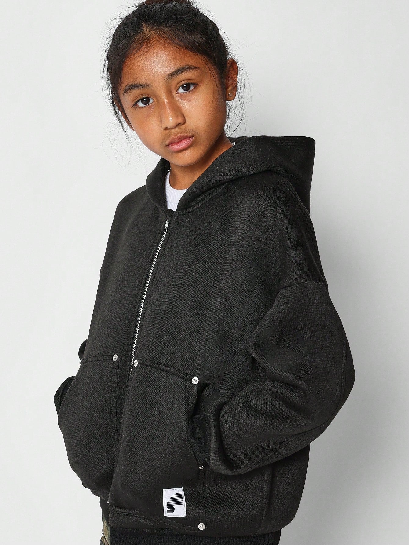 Tween Girls Zip Through Hoodie