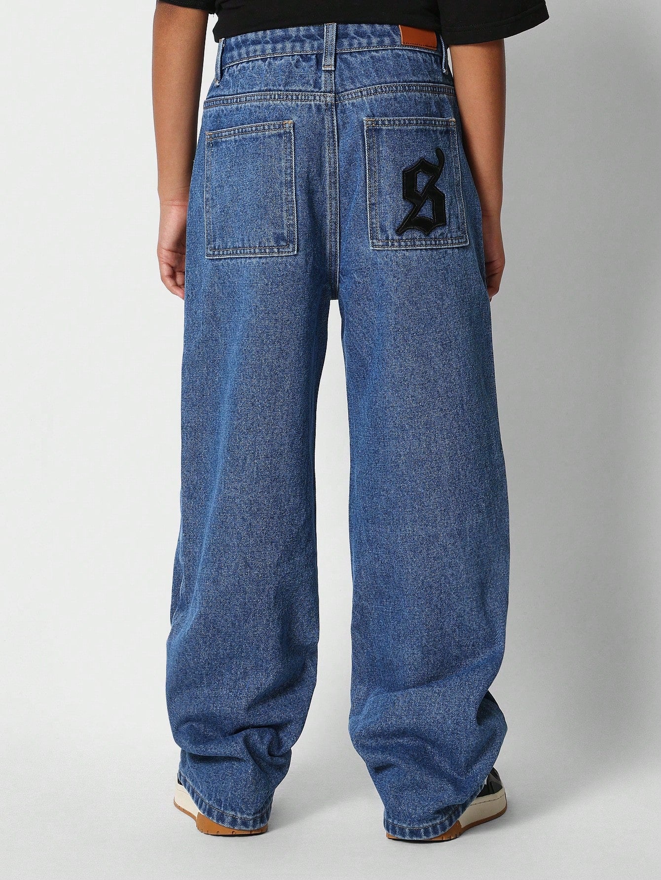 Tween Girls Jean With Letter Embroidery