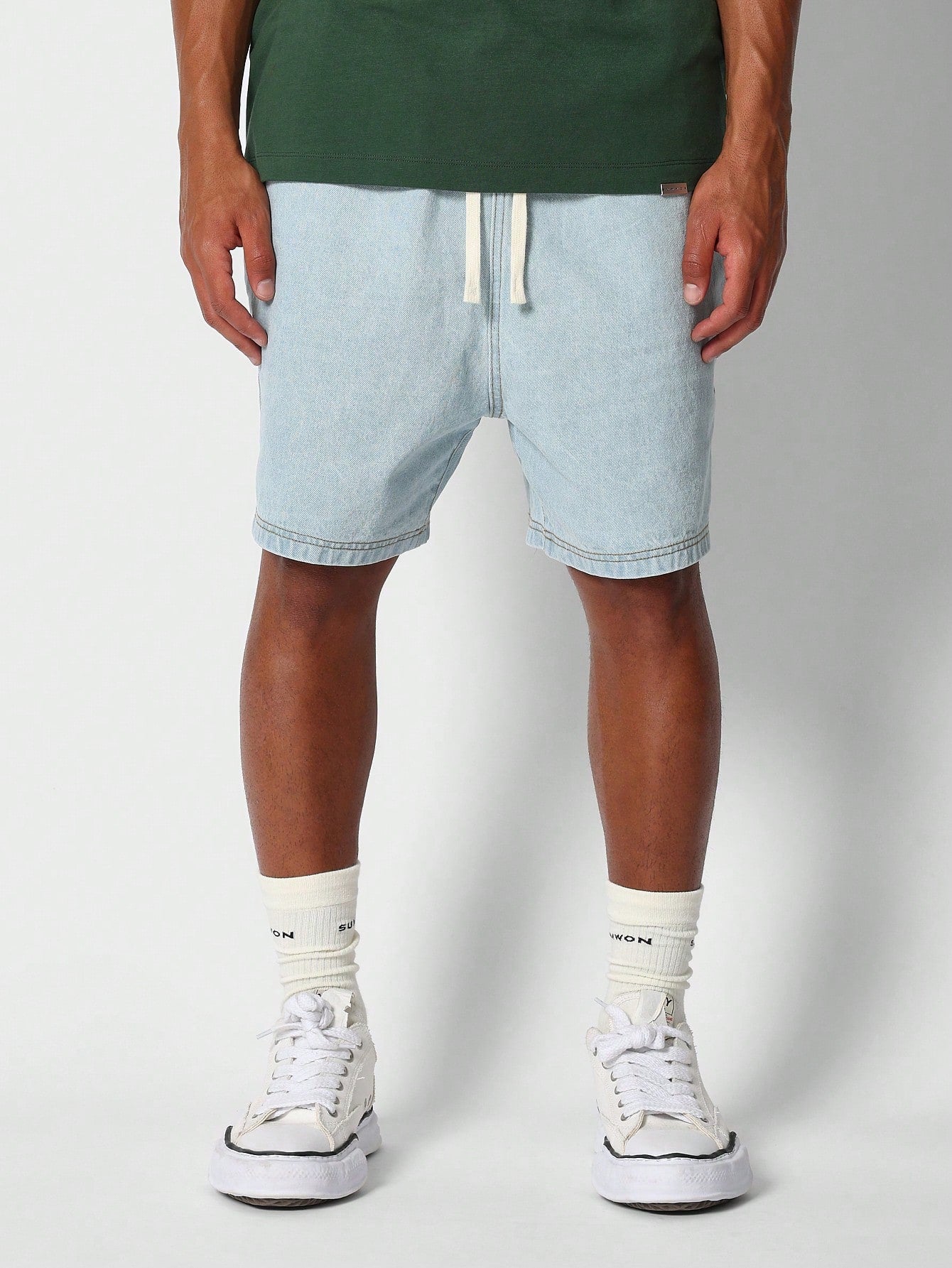 Drop Crotch Denim Short