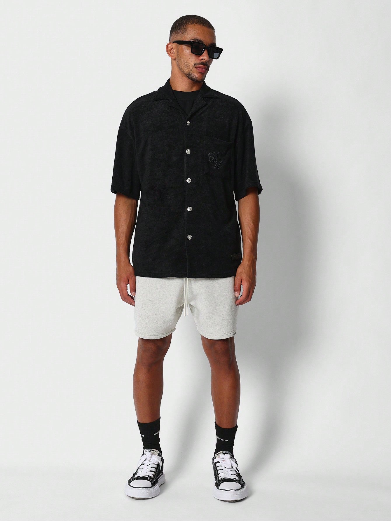 Loose Fit Towelling Resort Shirt