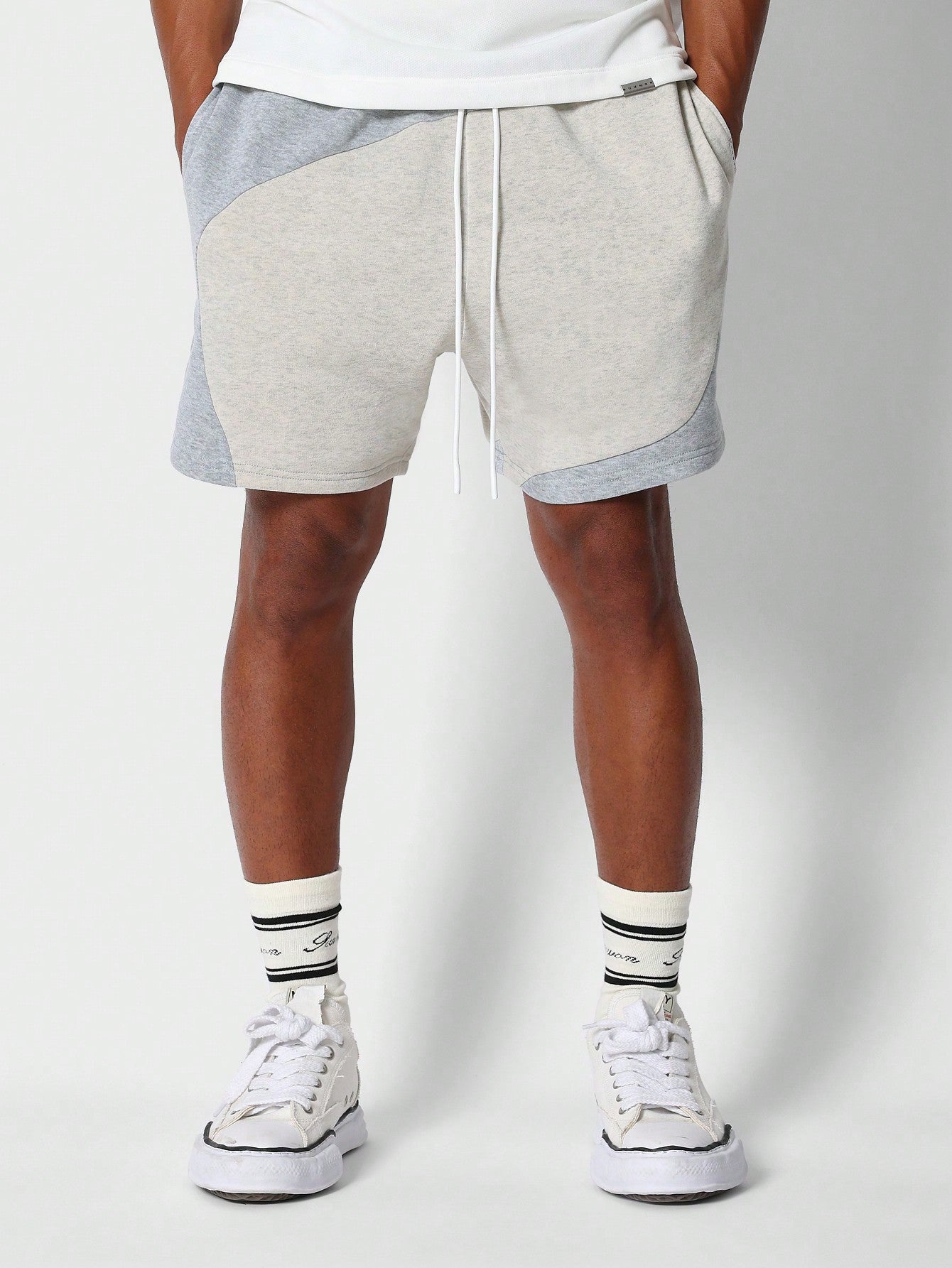 Drop Crotch Colour Blocked Short