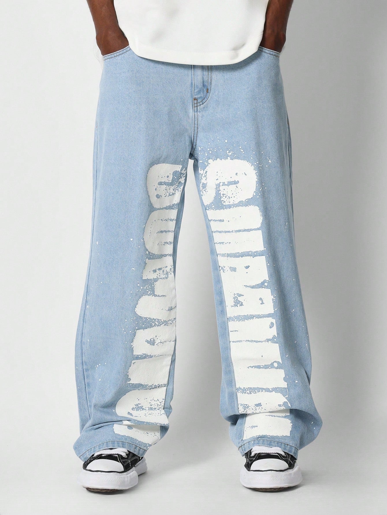 Loose Fit Jean With Front Graphic
