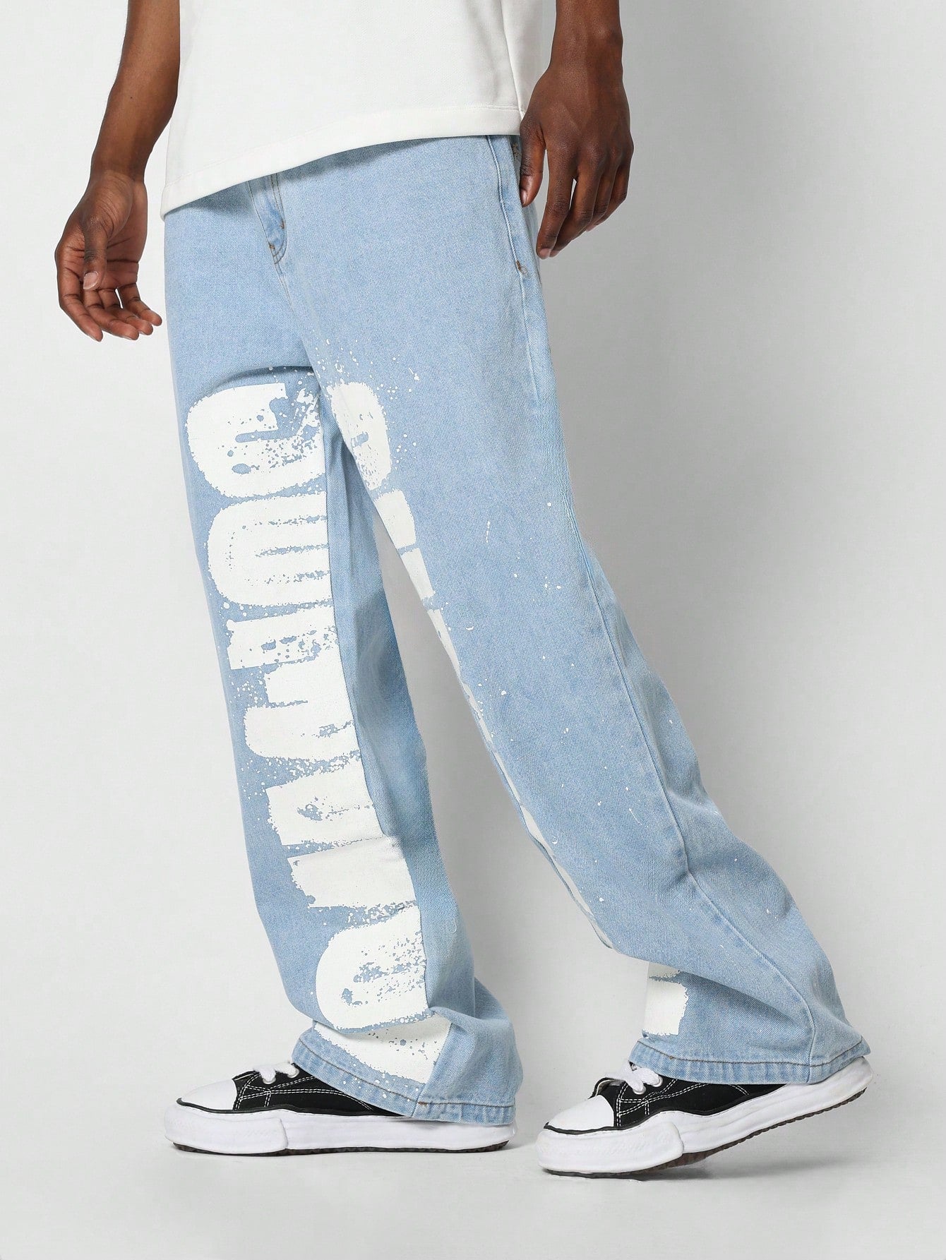 Loose Fit Jean With Front Graphic