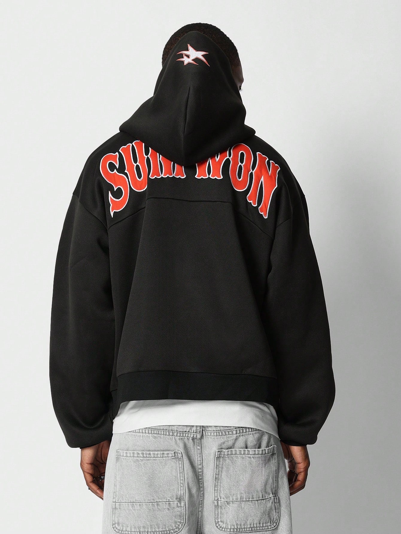 Overhead Hoodie With Back Applique