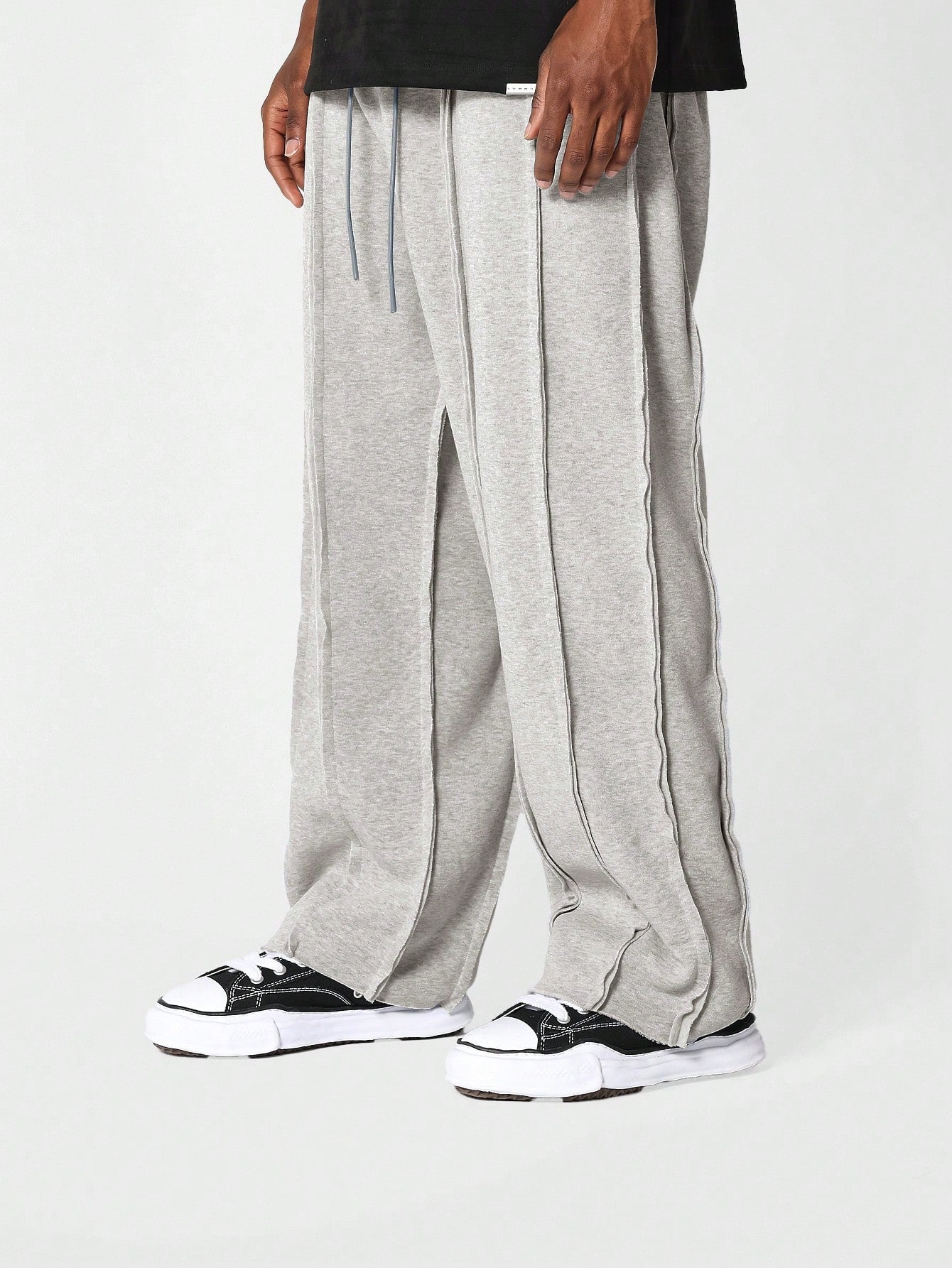 Drop Crotch Jogger With Exposed Seam