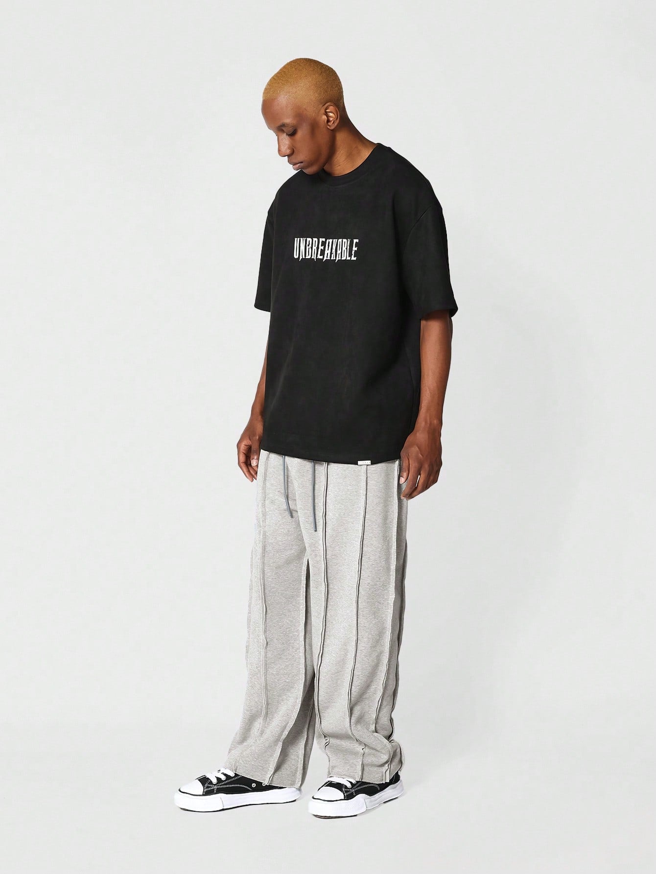 Drop Crotch Jogger With Exposed Seam