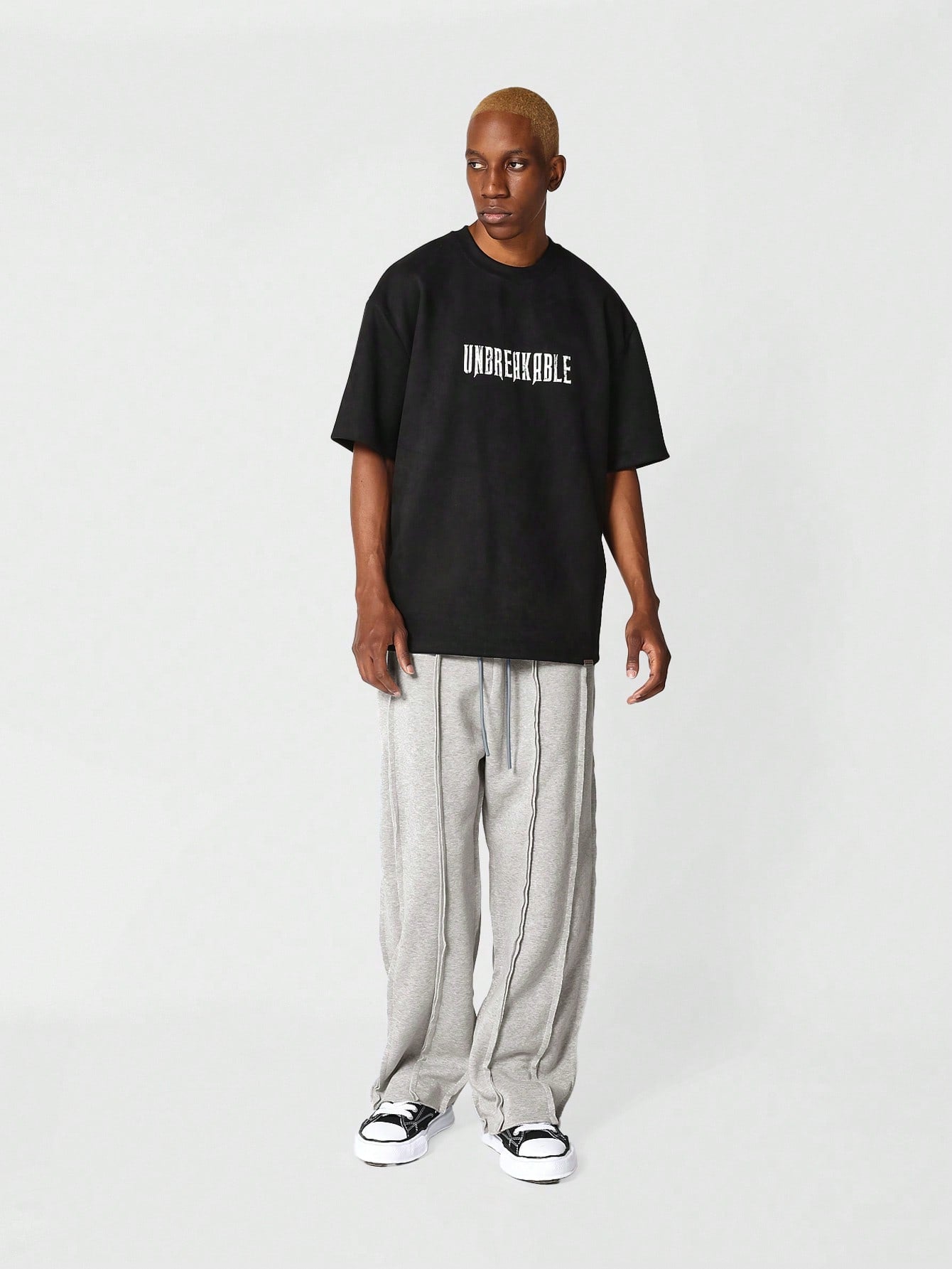 Drop Crotch Jogger With Exposed Seam