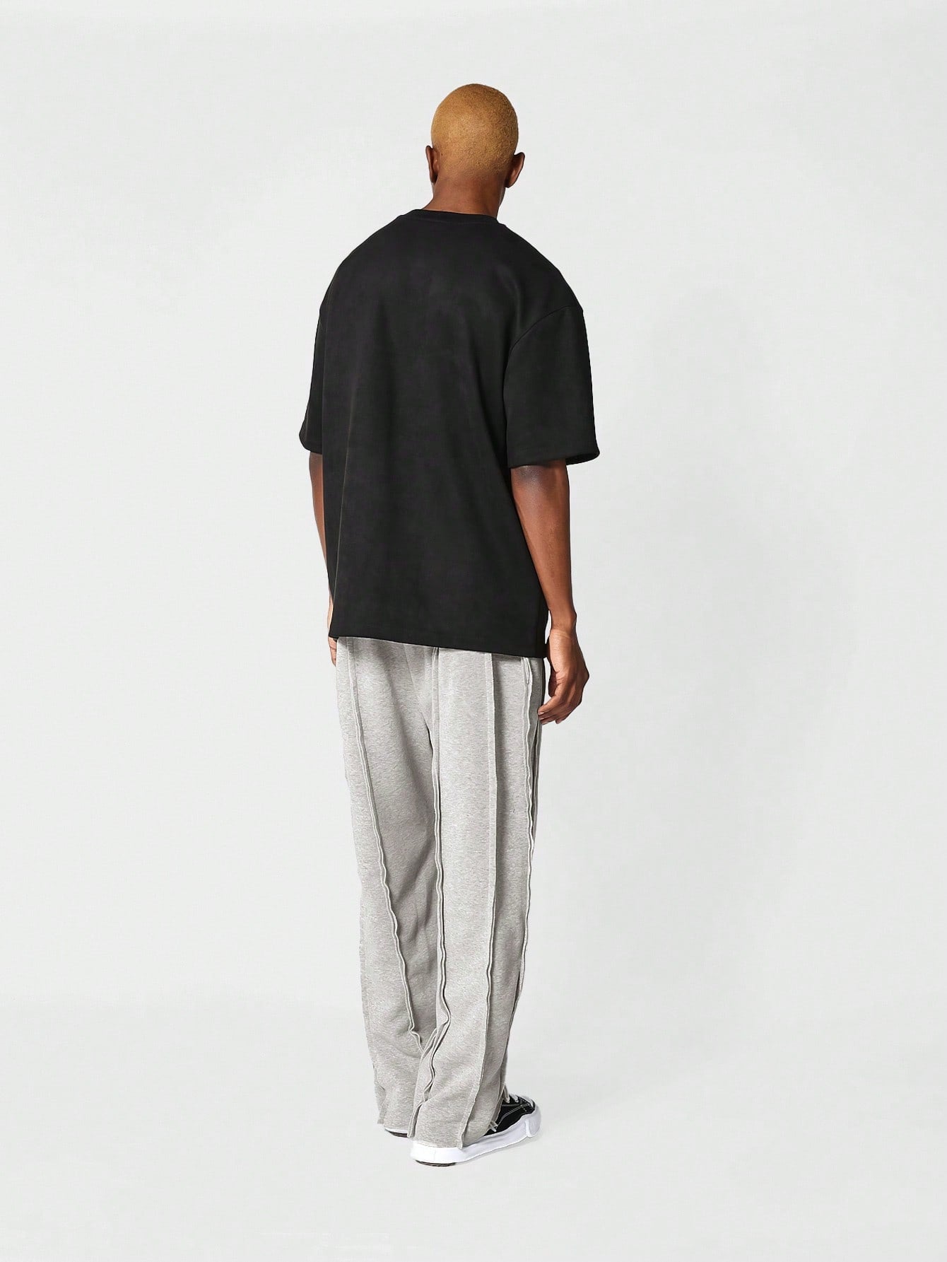 Drop Crotch Jogger With Exposed Seam